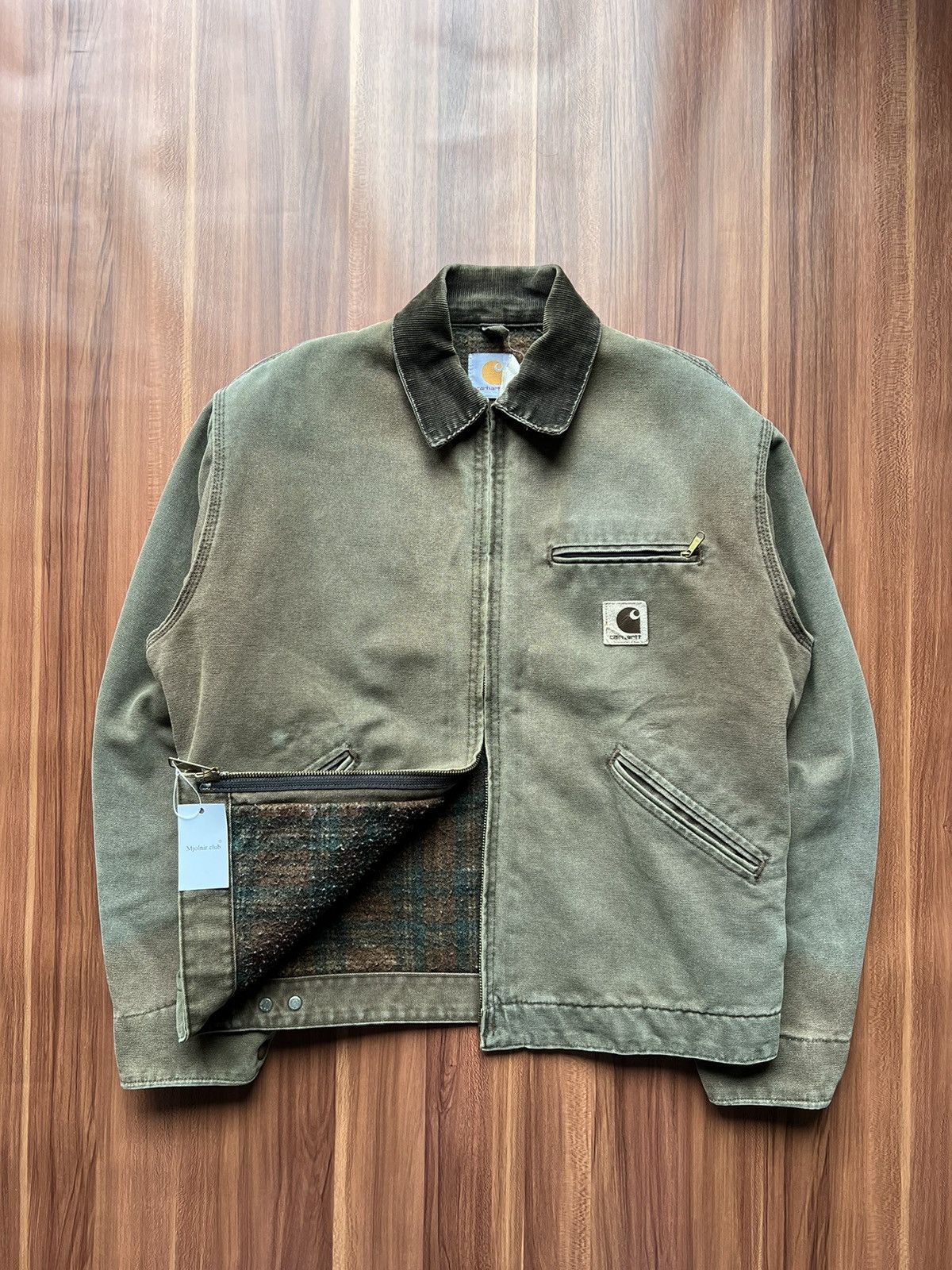 1998's Carhartt J43 CHT (Chestnut) Detroit jacket.