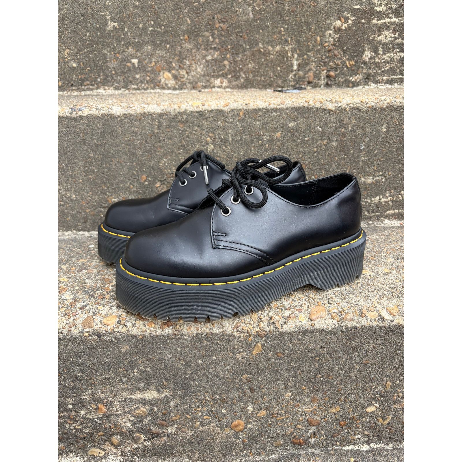 Dr. Martens Doc Martens 1461 Quad Platform Oxfords Size Mens 7/Womens 8 Size US 8 / IT 38 - 1 Thumbnail