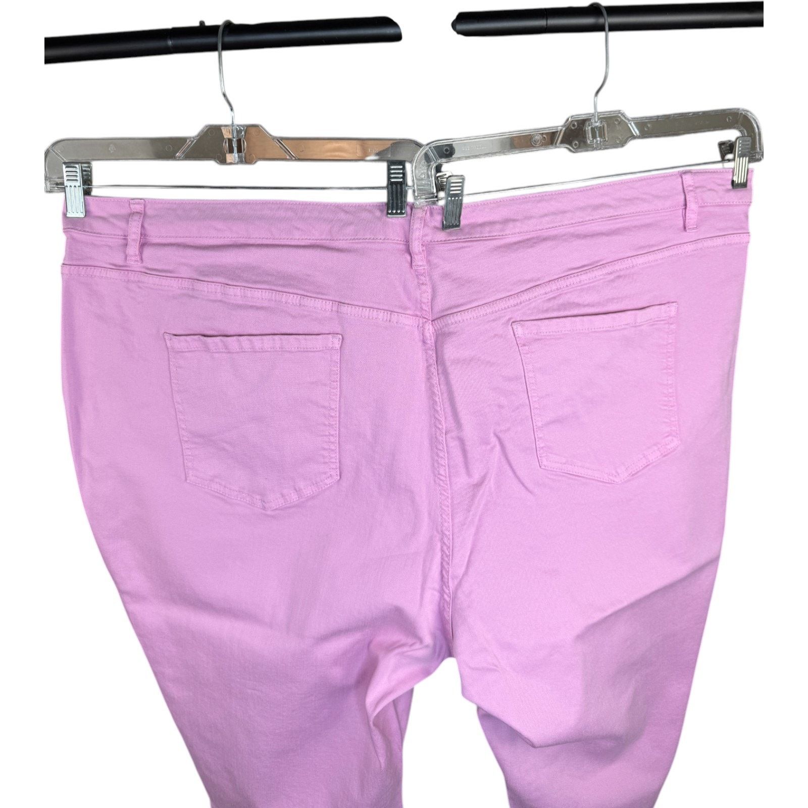Jason Wu JASON WU Pink Ankle Pants 30WP Stretch Cotton Blend Size 40" / US 18 - 3 Thumbnail