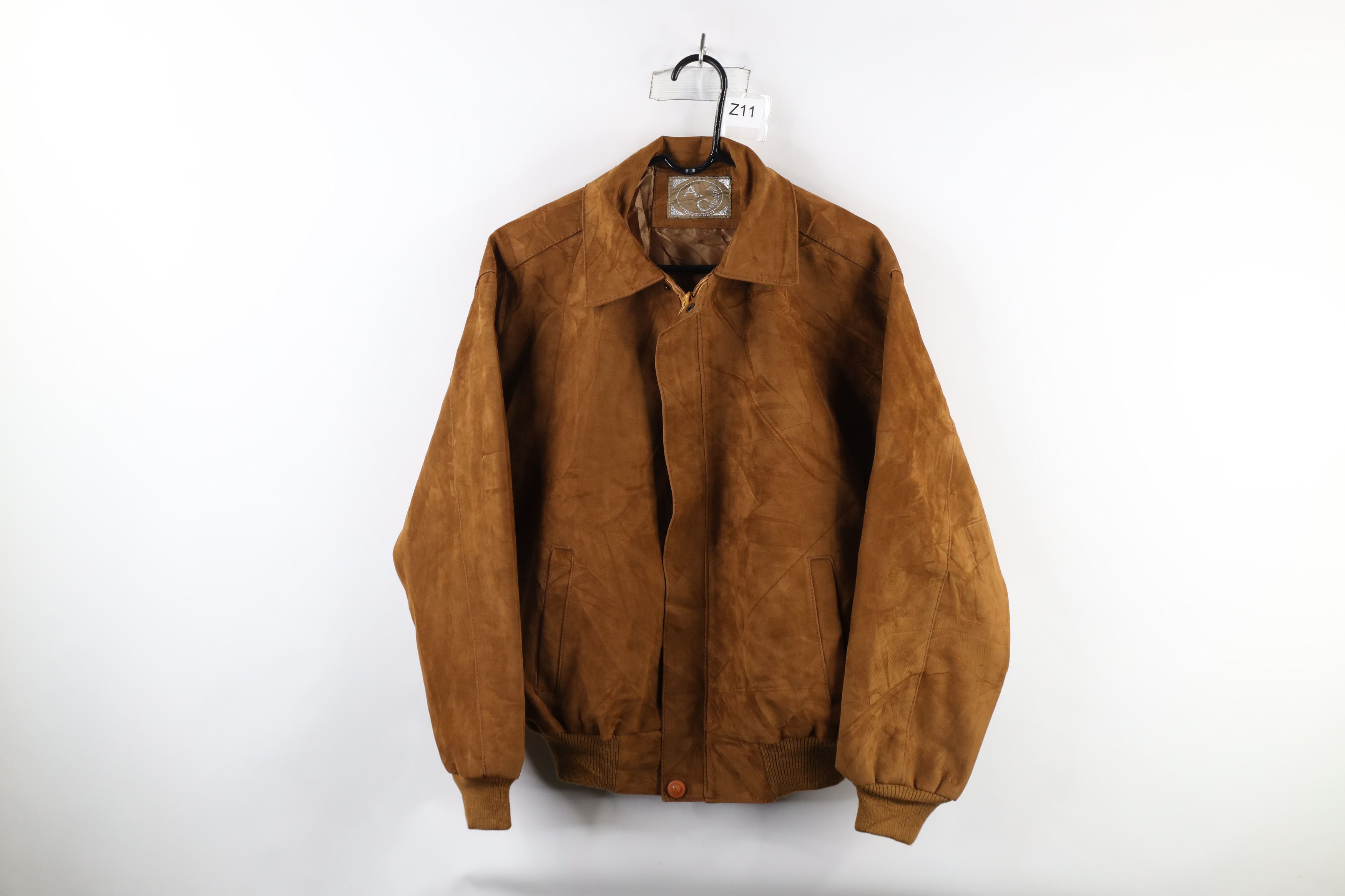 Vintage Vintage 90s Streetwear Full Zip Flight Bomber Jacket Size US L / EU 52-54 / 3 - 1 Thumbnail