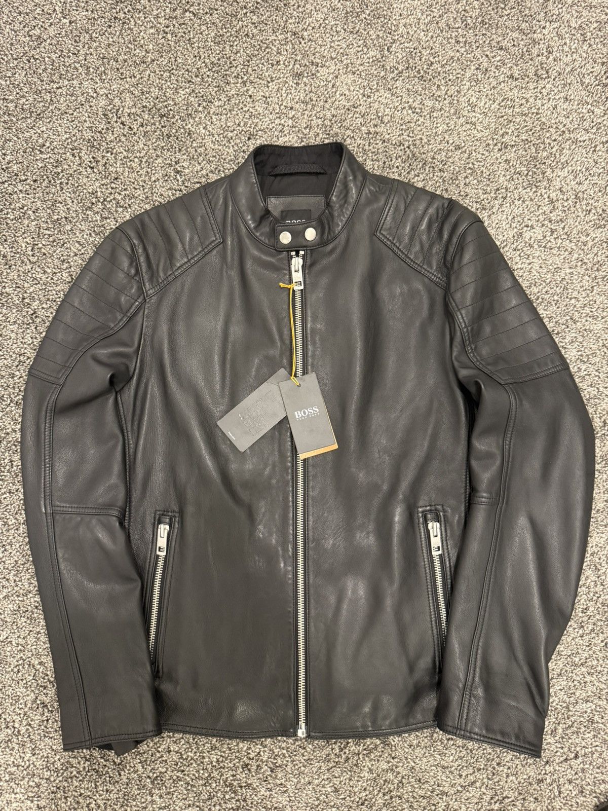 Hugo Boss Hugo Boss Leather Jacket Size US M / EU 48-50 / 2 - 1 Thumbnail