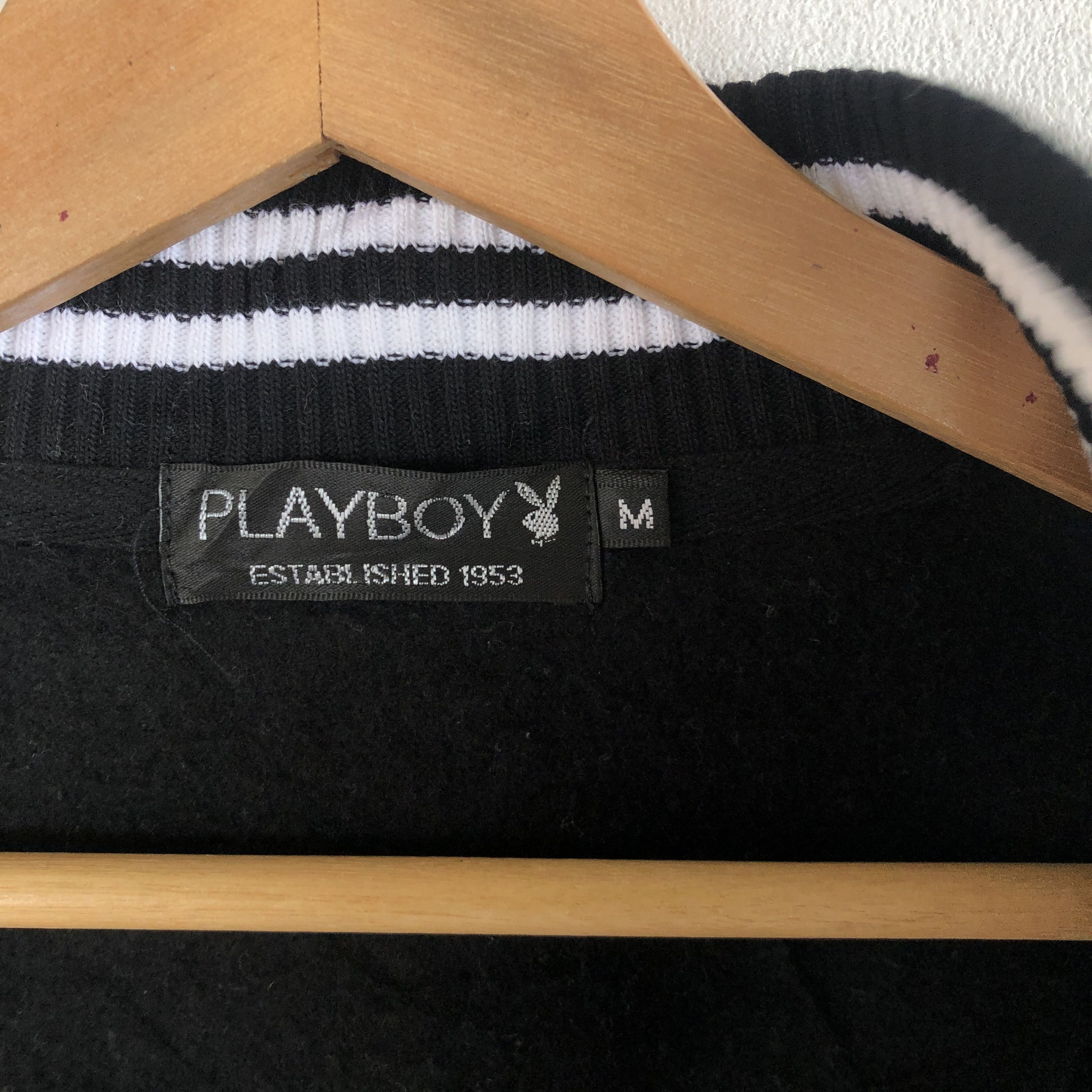 Playboy × Vintage Vintage Playboy Varsity Sweater Bunny Button Sweatshirt Size US S / EU 44-46 / 1 - 9 Thumbnail