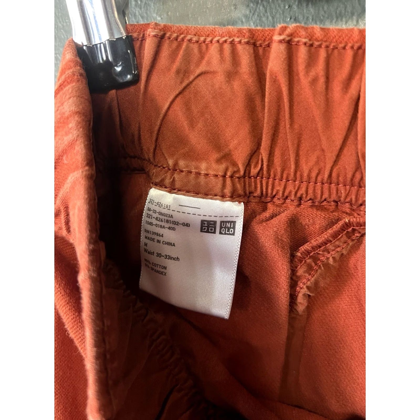 Uniqlo Uniqlo Mens Orange Chino Shorts Stretch Fit Size M Regular Size US 31 - 3 Thumbnail