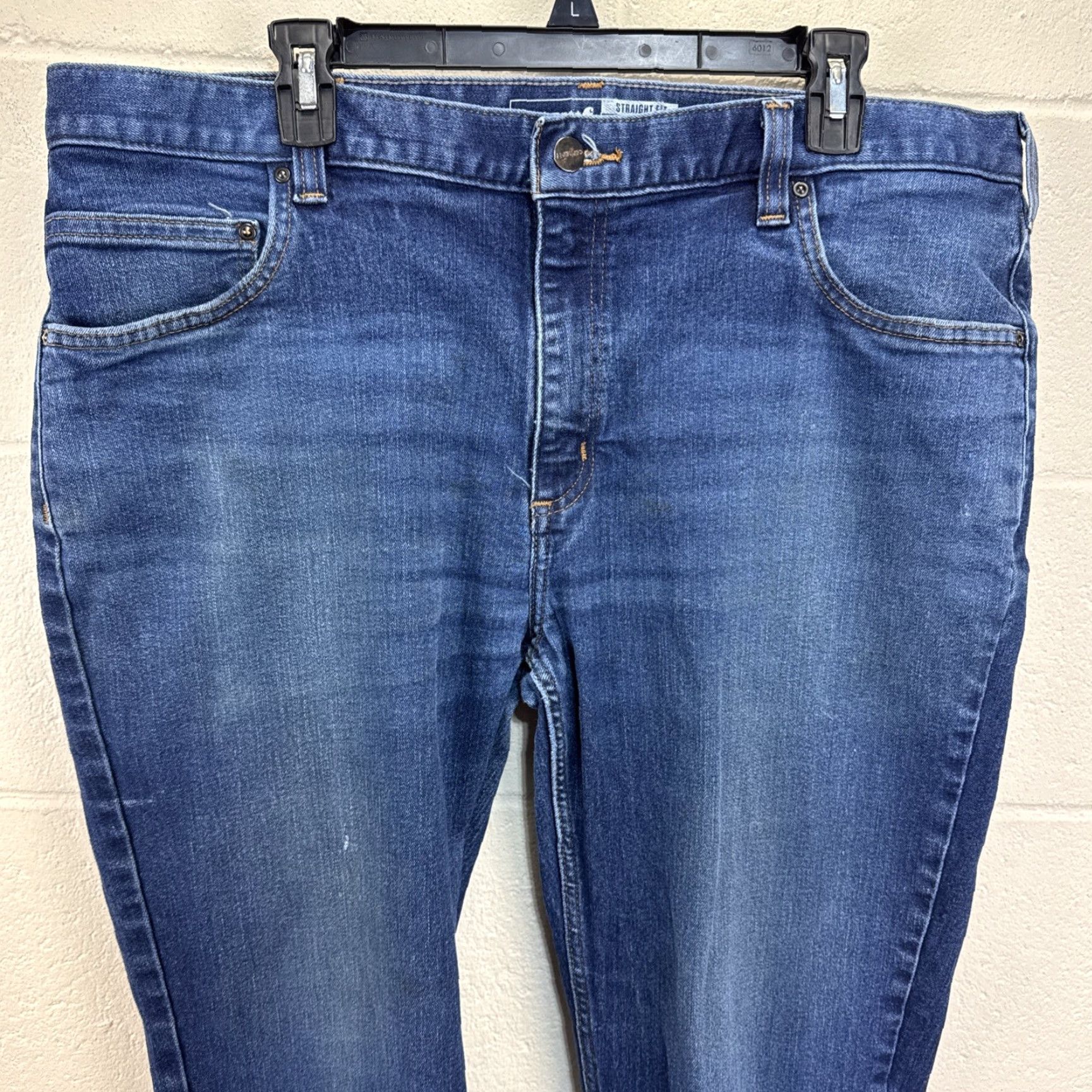 Carhartt Carhartt Jeans Men's 40x32 Force Straight Fit Low Rise 5-Pocket Tapered Blue Size US 40 / EU 56 - 4 Thumbnail