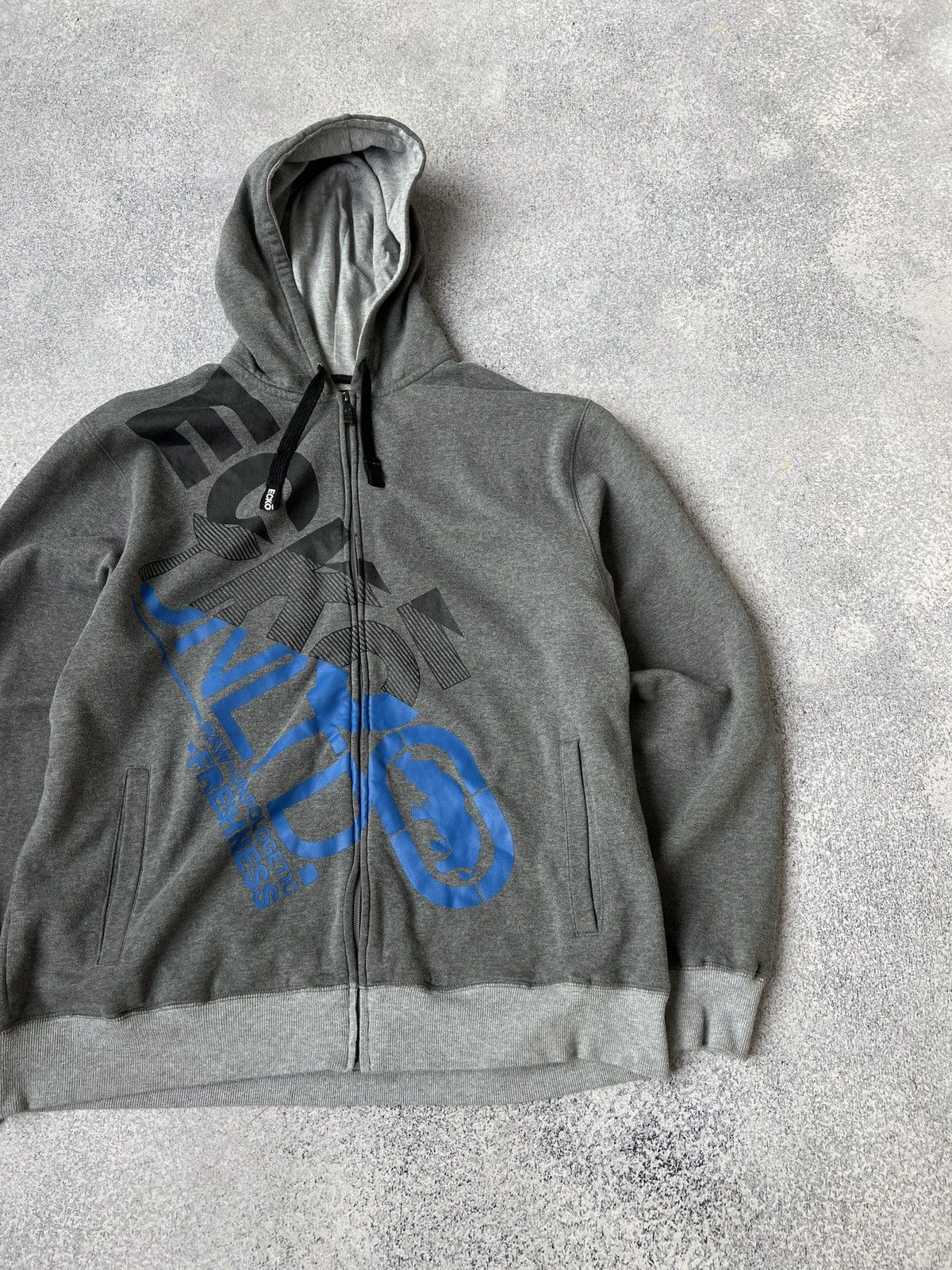 Ecko Unltd. × Vintage Vintage Ecko Unltd Big logo zip hoodie rap sk8 style Size US XL / EU 56 / 4 - 4 Thumbnail