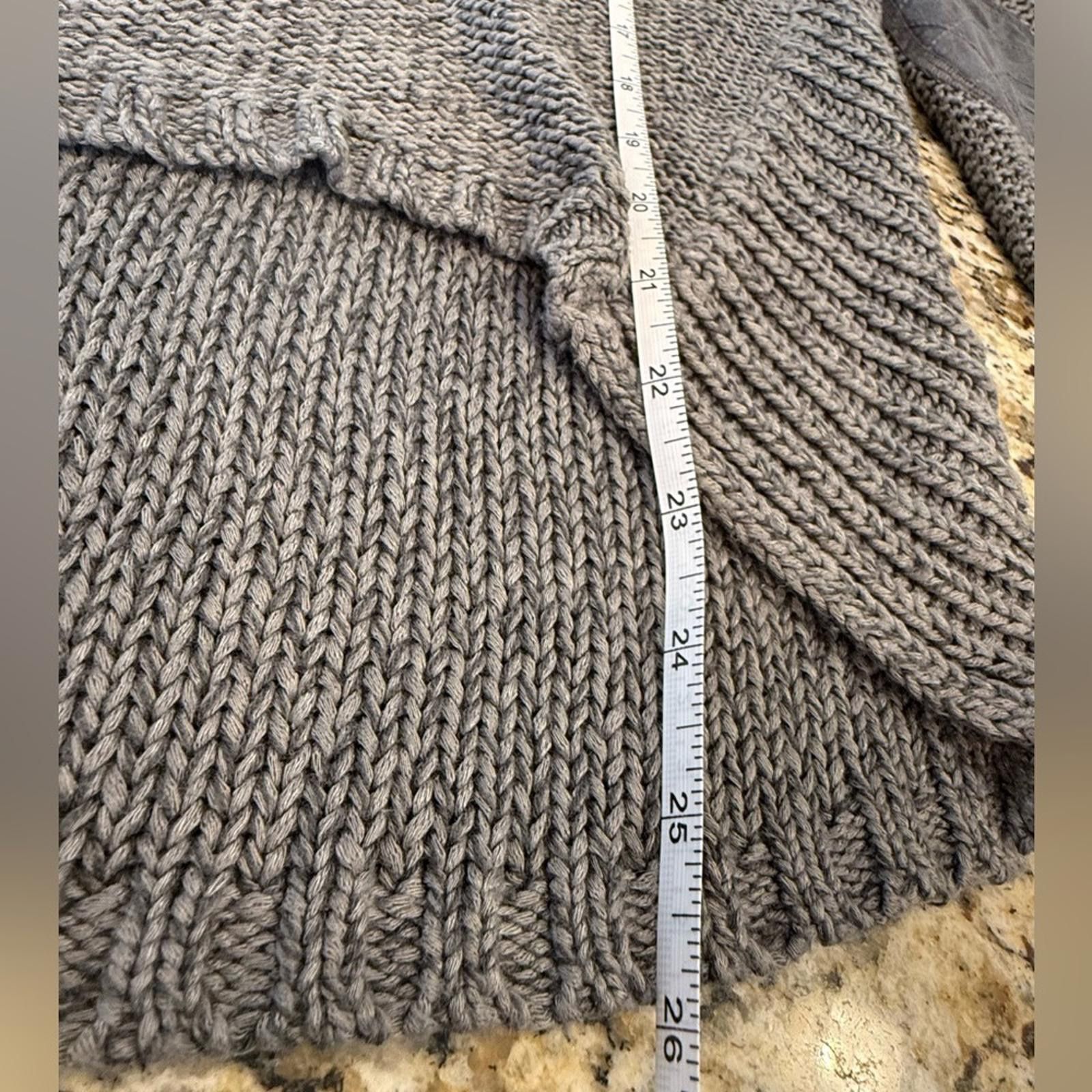 1017 ALYX 9SM Alya gray long sleeve knit sweater elbow patches SZ M Size M / US 6-8 / IT 42-44 - 9 Thumbnail