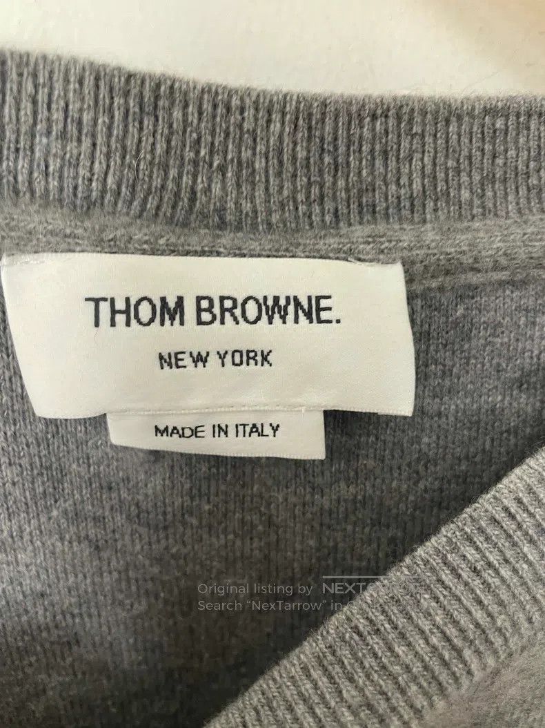 Thom Browne Thom Browne Gray striped hoodie Size L / US 10 / IT 46 - 2 Thumbnail