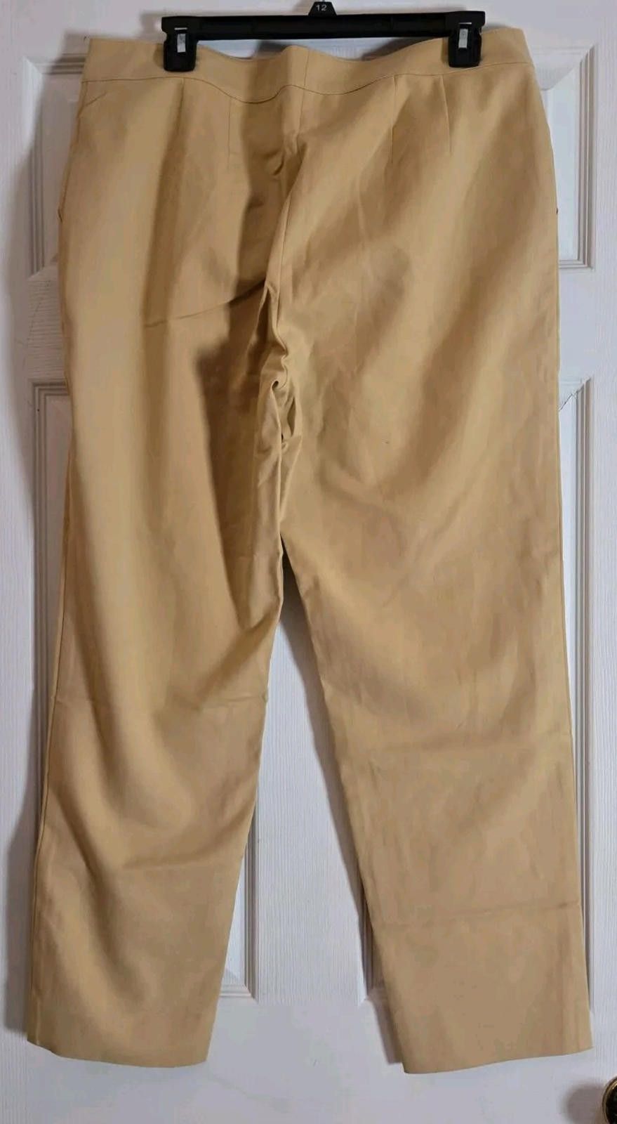 St. John St. John Beige Khaki Silk Dress Slacks Pants Size 10 Made In Size 32" / US 10 / IT 46 - 2 Thumbnail