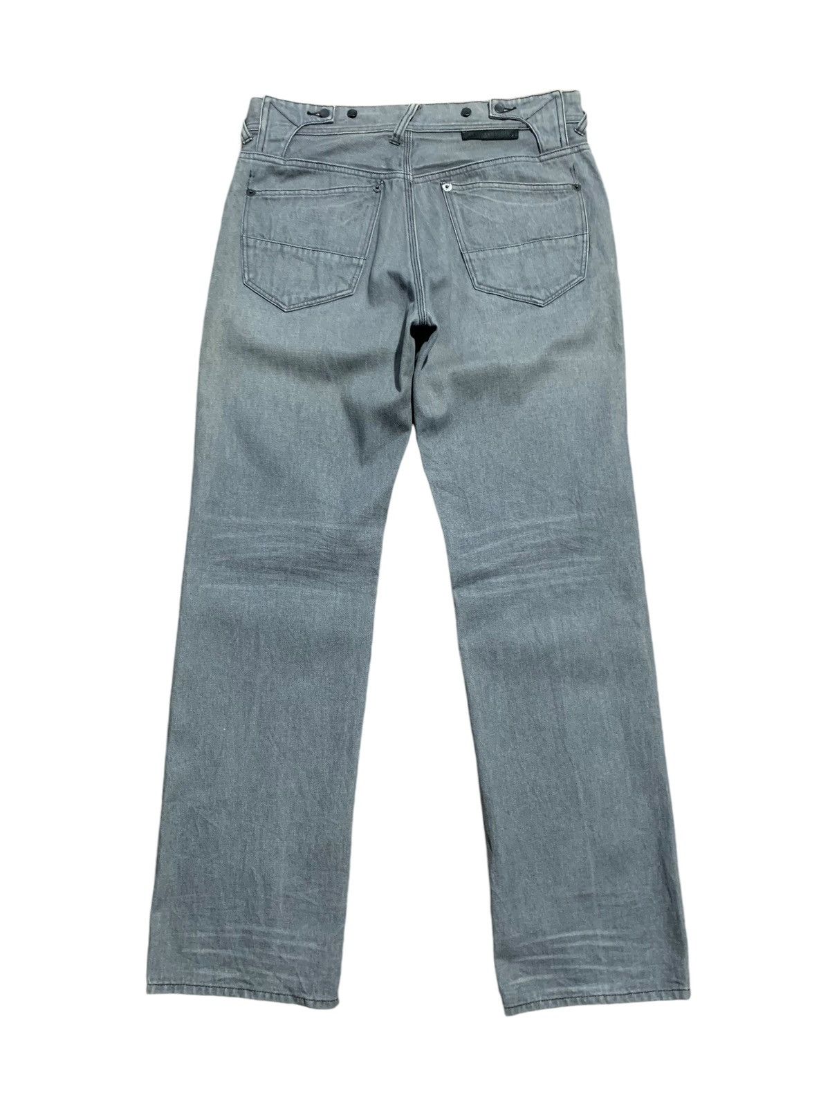 291295=Homme 291295 Homme leather cowhide part straight fit jeans Size US 33 - 3 Thumbnail