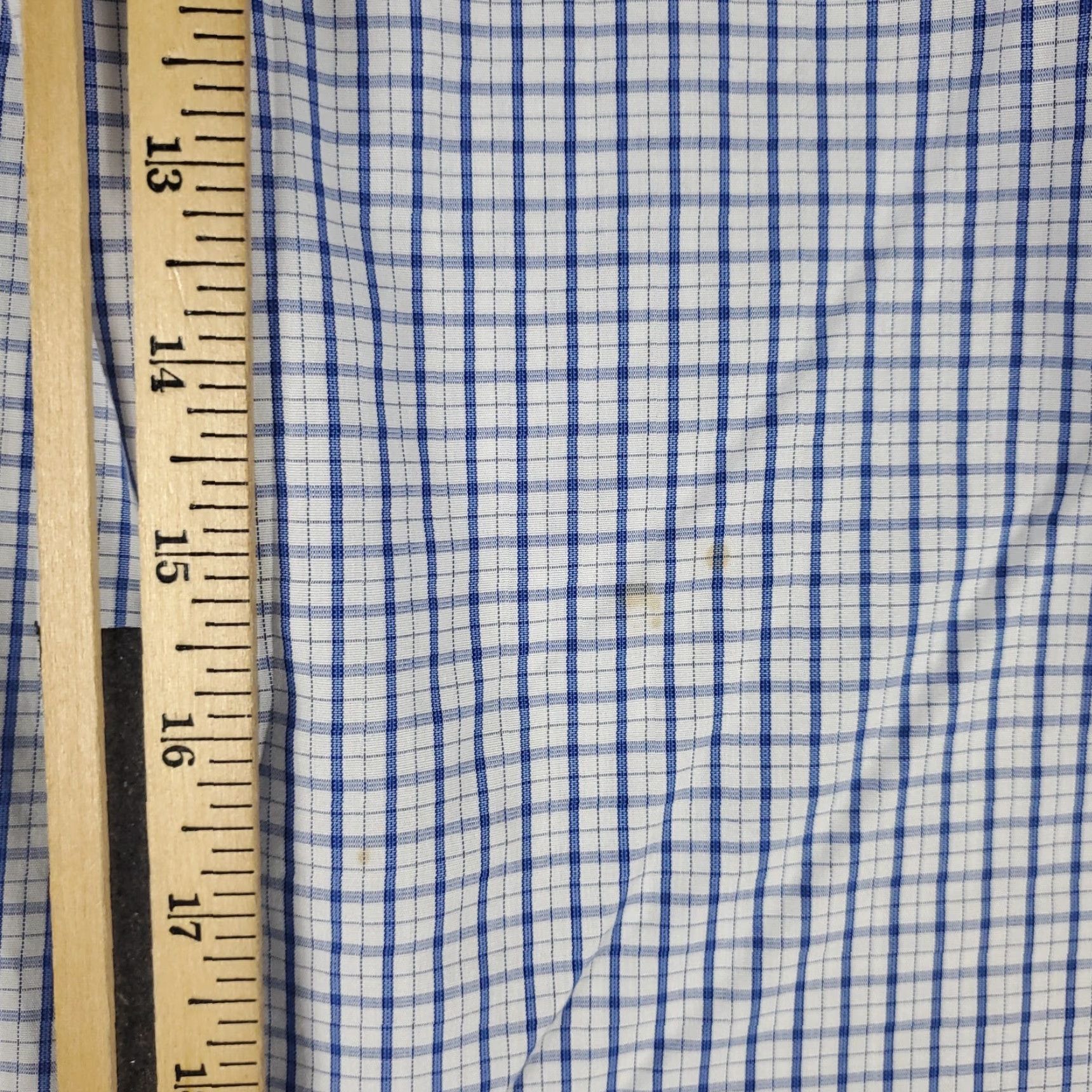 Brooks Brothers BROOKS BROTHERS Shirt Mens Size 18 Blue Plaid Regent Dress Button Up Long Sleeve Regular Collar Point Non-Iron Pockets Classic Look Mens 18 Size 48R - 5 Thumbnail