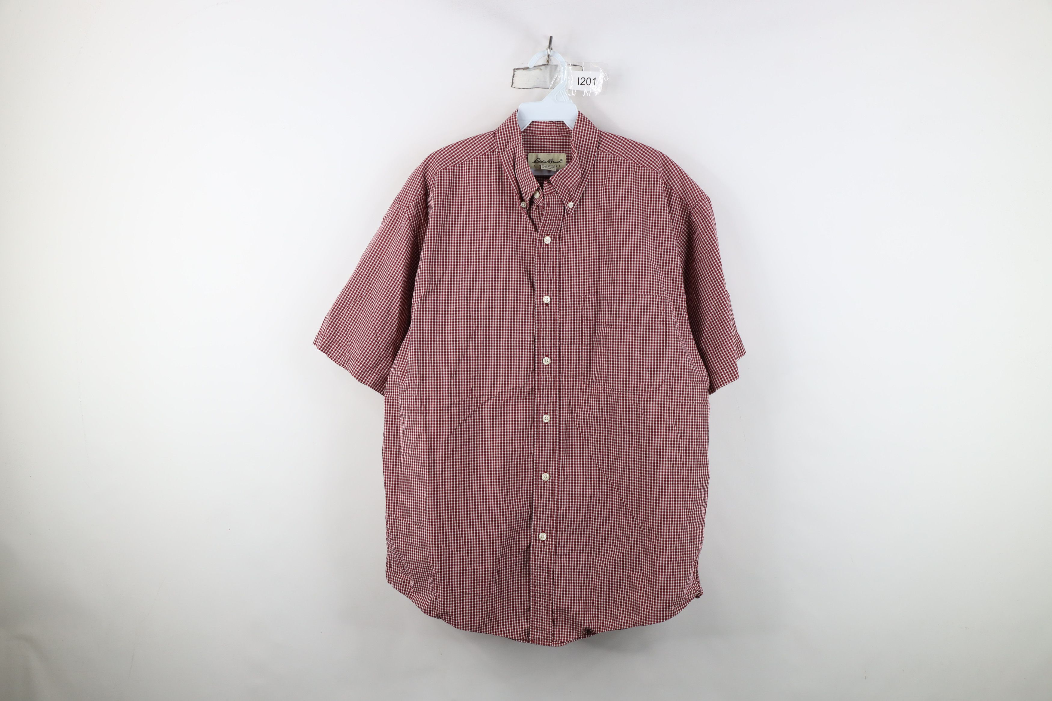 Eddie Bauer Vintage 90s Eddie Bauer Short Sleeve Button Down Shirt Size US M / EU 48-50 / 2 - 1 Thumbnail