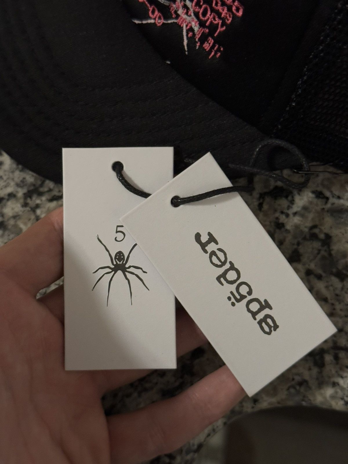 Sp5der Sp5der Worldwide “Silk Web” Black Pink SnapBack Hat Size ONE SIZE - 10 Thumbnail