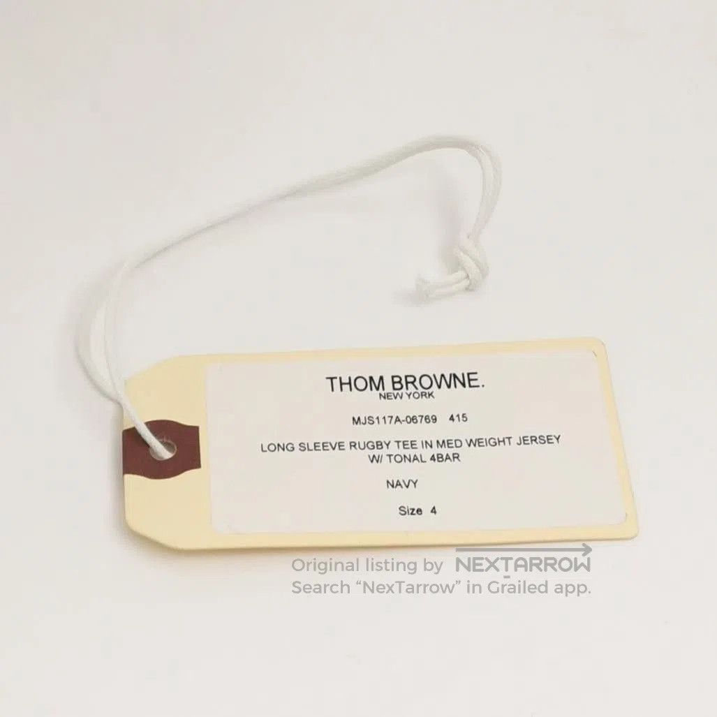 Thom Browne Thom Browne Cotton Striped Crewneck Long-Sleeve T-Shirt. Size US XL / EU 56 / 4 - 1 Thumbnail