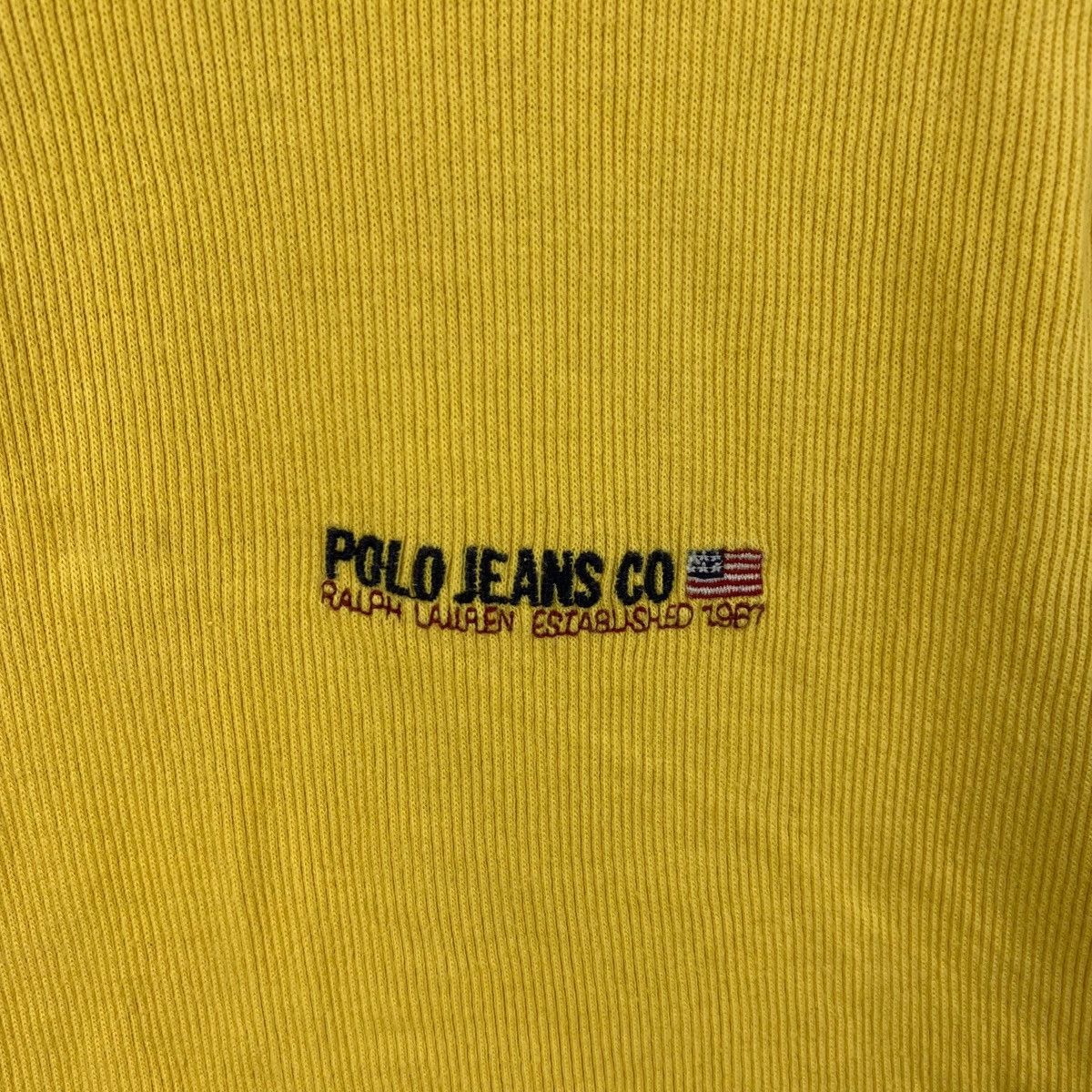 Polo Ralph Lauren Vintage POLO RALPH LAUREN Jeans Collection Yellow Tee Size US M / EU 48-50 / 2 - 3 Thumbnail