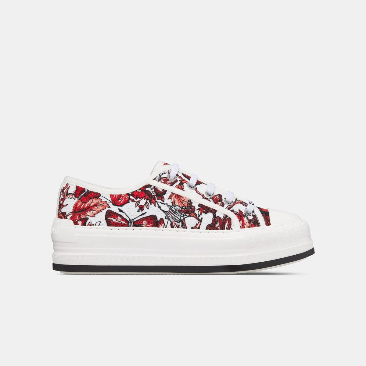 o1bcso1str0225 Walk'n'Dior Platform Sneaker in Red/White