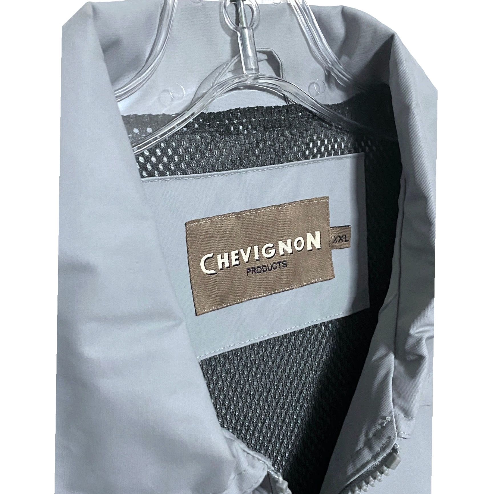 Vintage VINTAGE Chevignon Jacket Gray Bolide Zip Front Mens XXL Made in France Polyester Cotton Bomber Jacket Mens 2XL Gray Size US XXL / EU 58 / 5 - 5 Thumbnail