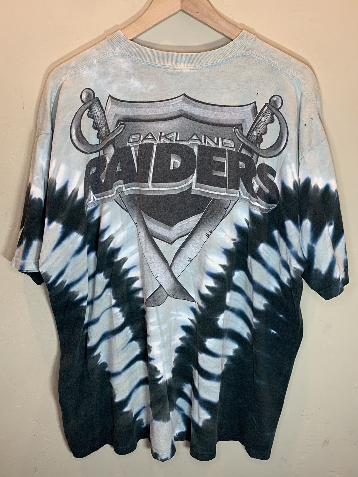 Liquid Blue RARE* Vintage 90’s Oakland Raiders Liquid Blue NFL AOP Shirt Size US XXL / EU 58 / 5 - 2 Thumbnail