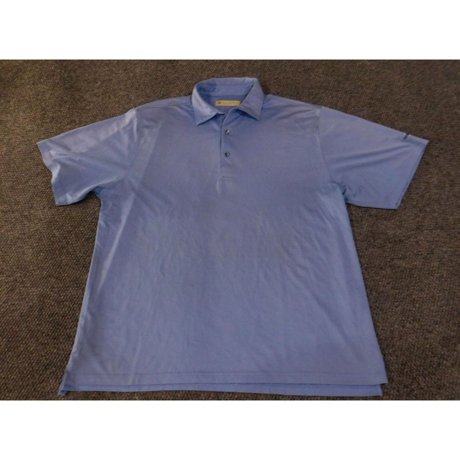 Vintage Donald Ross Polo Shirt Mens XL Light Blue Performance Golf Georgian National Polo Shirt Mens XL Light Blue Golf Shirt Size US XL / EU 56 / 4 - 3 Thumbnail