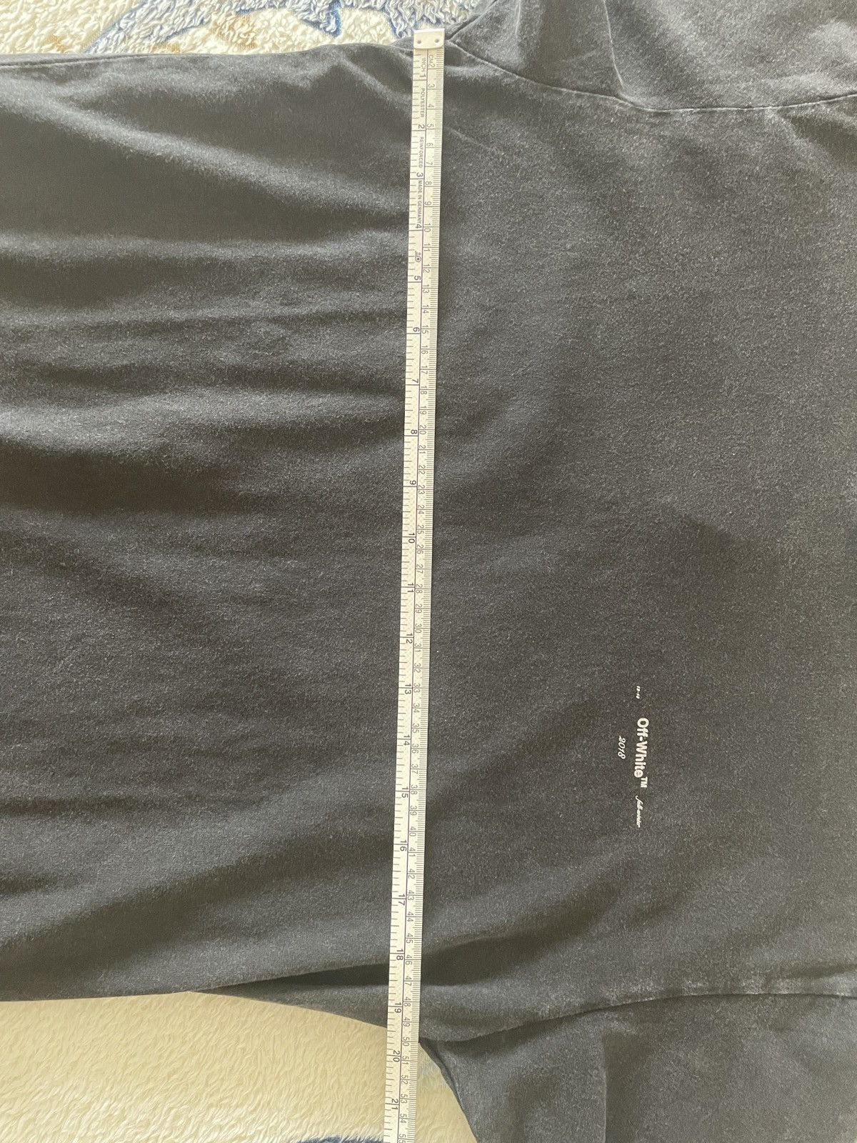 Off-White Off-White 3D Line Slim Tee Anthracite Size US M / EU 48-50 / 2 - 9 Thumbnail