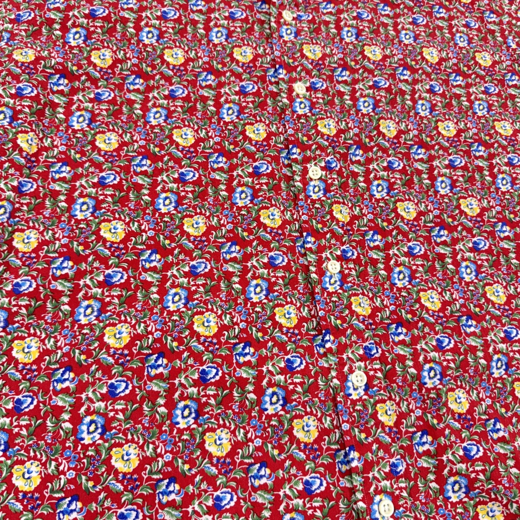 Ralph Lauren Ralph Lauren Shirt Mens Large Red Floral Print Short Sleeve Classic Fit Summer Size US L / EU 52-54 / 3 - 3 Thumbnail