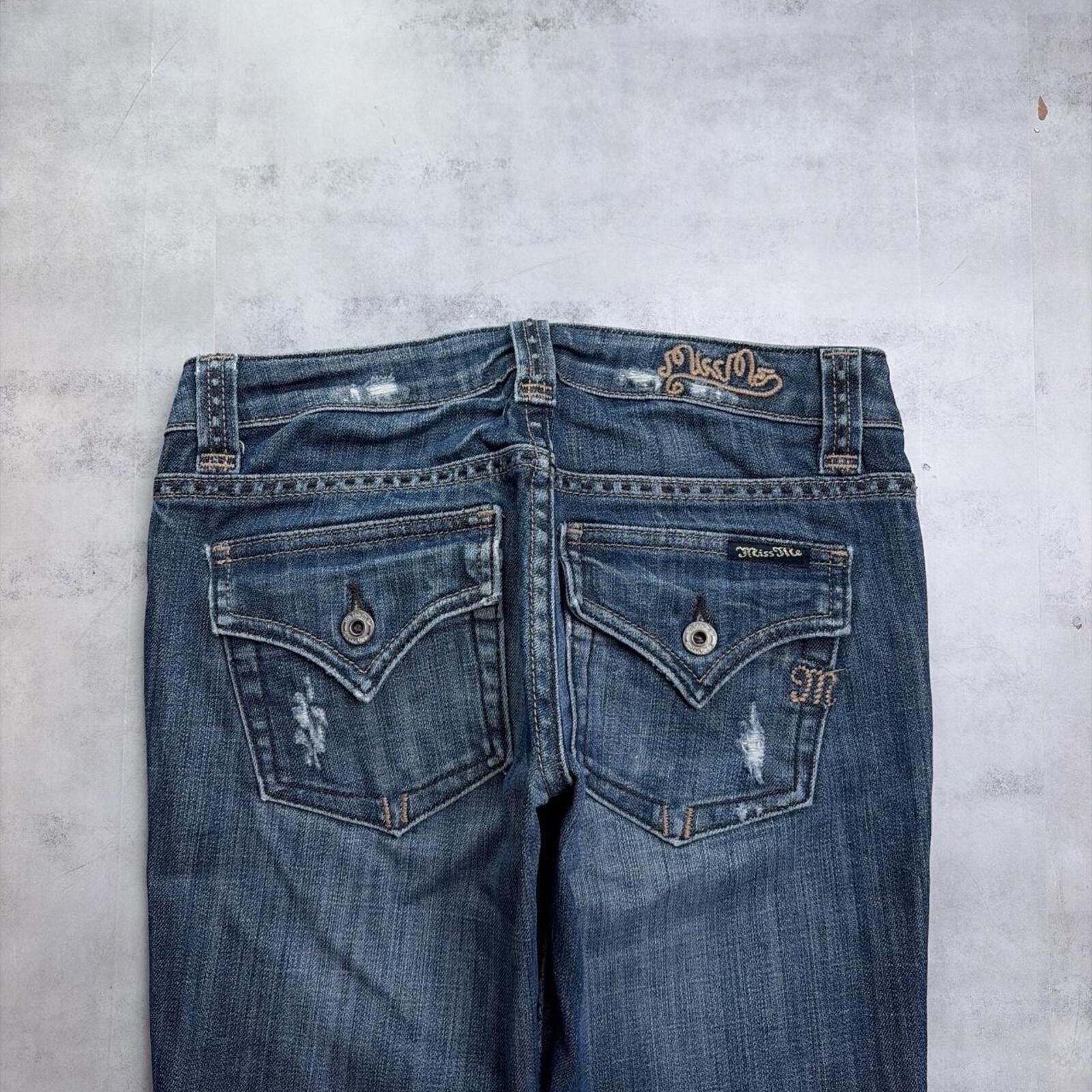 Other Y2K Miss Me Grunge Gothic Capri Denim Jorts Size 42" / US 20 - 2 Thumbnail