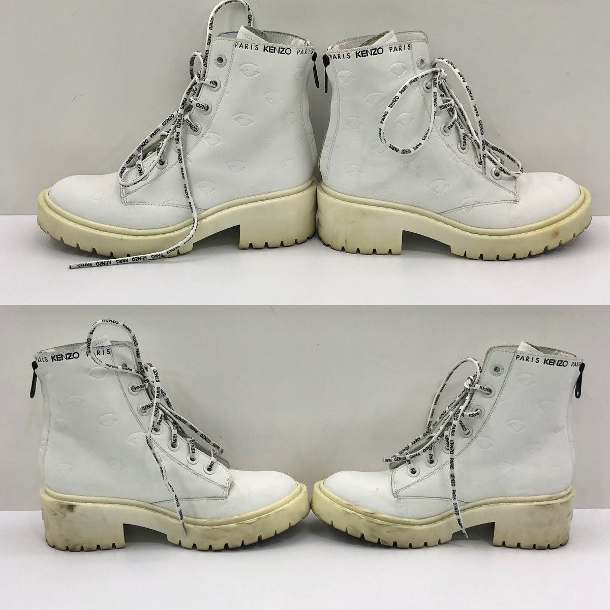 Kenzo Authentic Kenzo White Highcut Boots Size US 5 / EU 37 - 4 Thumbnail