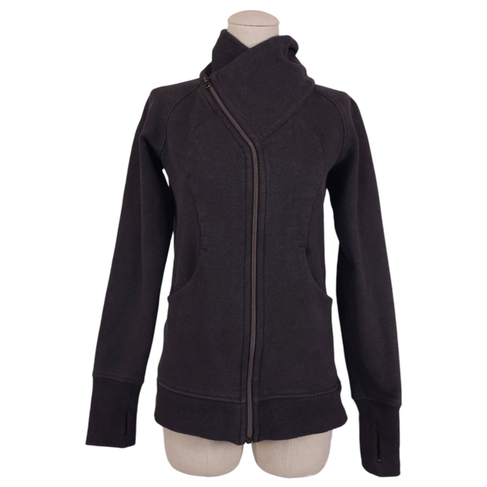 Lululemon Lululemon Cozy Cuddle Up Jacket Heathered Black / Black Sz 6 Size M / US 6-8 / IT 42-44 - 1 Thumbnail