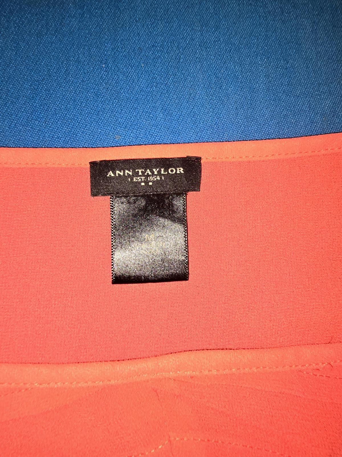 Ann Taylor Stylish Coral Oversized Top - Perfect for Casual Wear Size M / US 6-8 / IT 42-44 - 2 Thumbnail