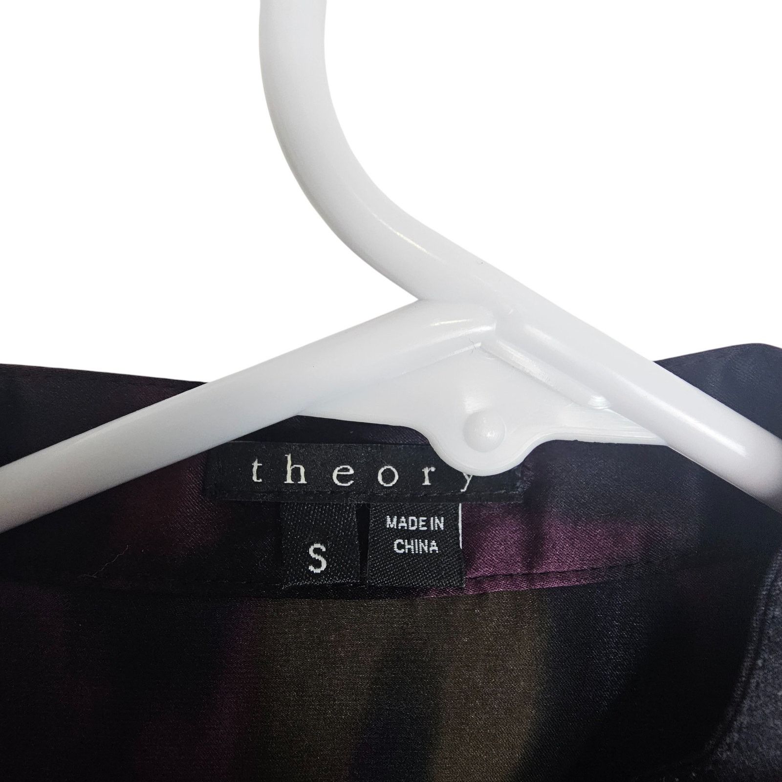 Theory Theory Bianca Vague Silk Pleated Keyhole Blouse Quiet Luxury Size S / US 4 / IT 40 - 7 Thumbnail
