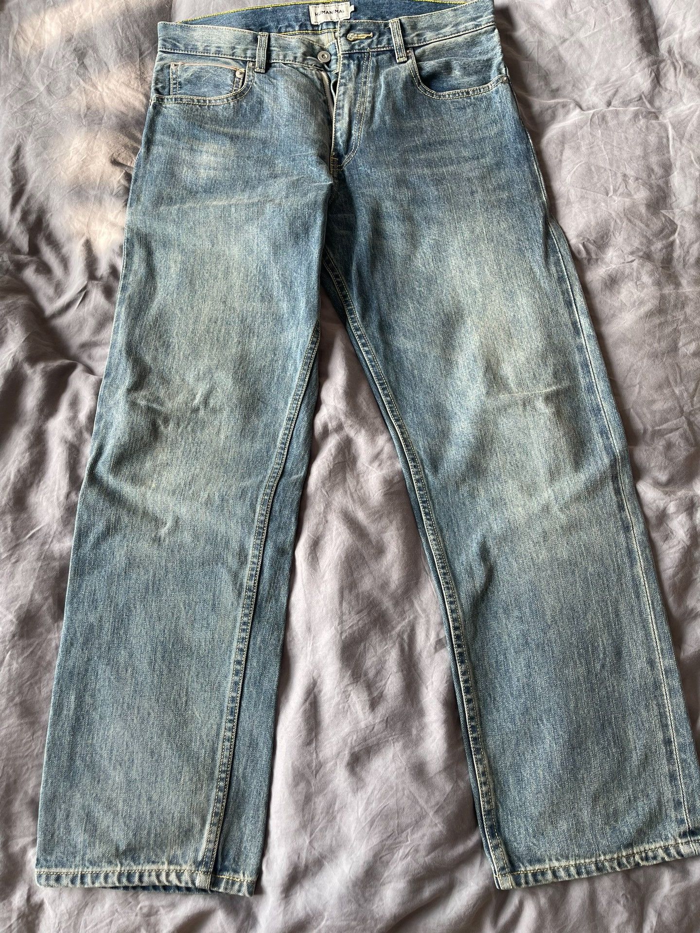 Japanese Brand HUMANIMAL Washed Jeans Size US 30 / EU 46 - 1 Thumbnail