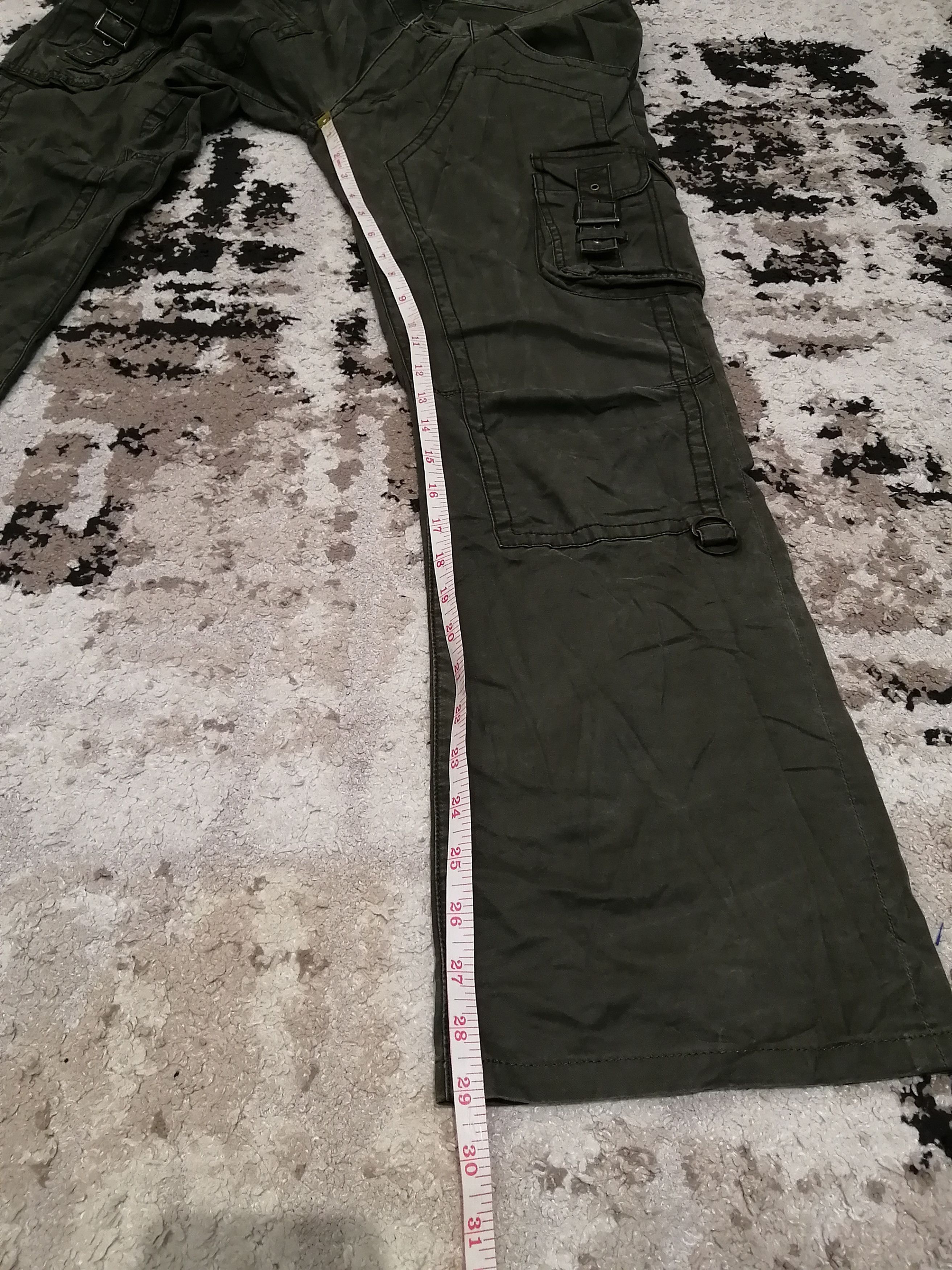 Michel Klein Vintage Michel Klein Double Knee Flared Tactical Pants Size US 31 - 14 Thumbnail