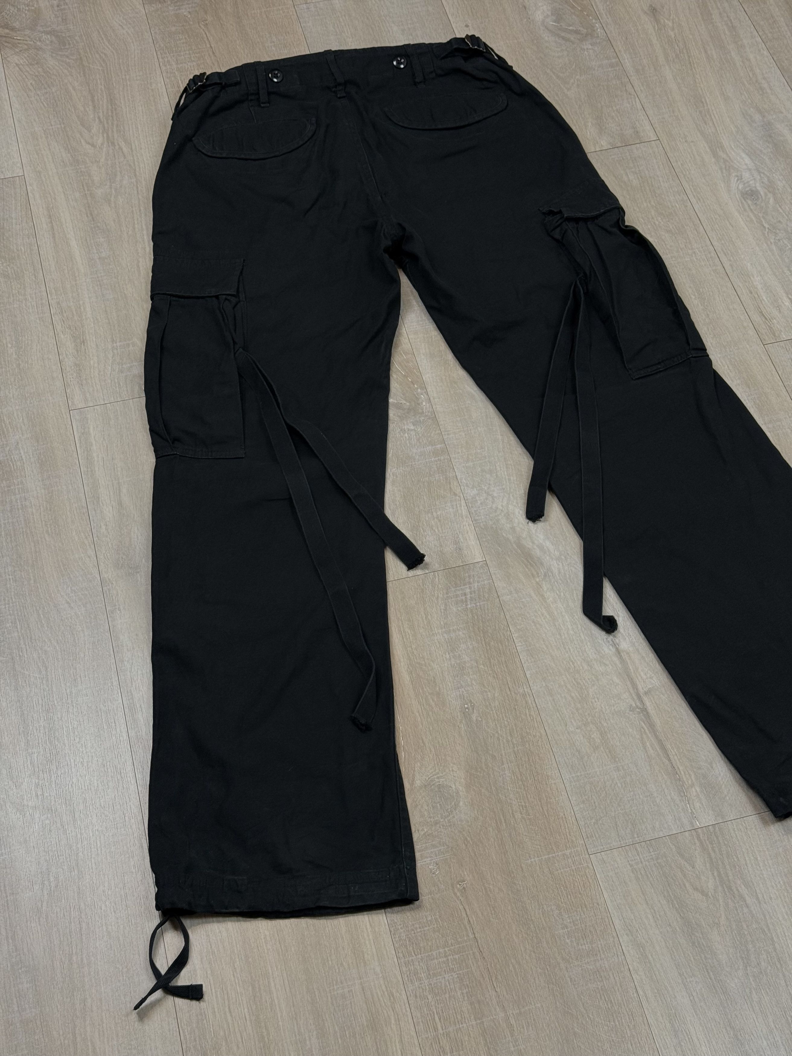 Vintage Y2k Brandit Cargo Pants Black Size US 31 - 2 Thumbnail
