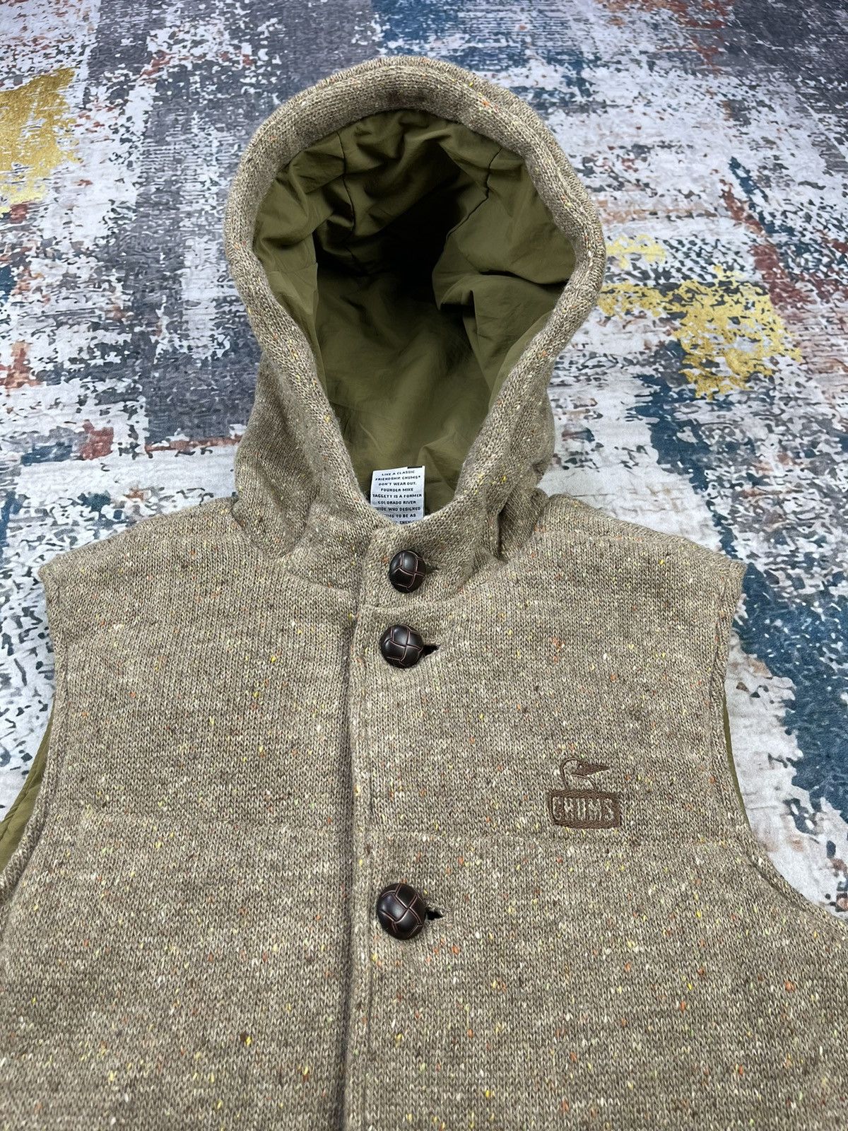 Chums Vintage Chums Hello Wear Button Up Hooded Vest Size US S / EU 44-46 / 1 - 3 Thumbnail