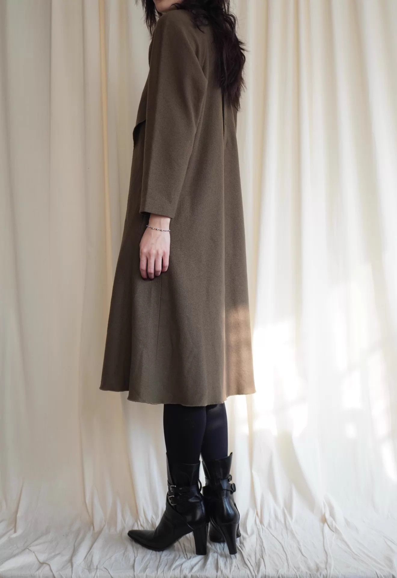 Y's Y's by Yohji Yamamoto 1980s Wool Back Button Dress S/M Size S / US 4 / IT 40 - 3 Thumbnail