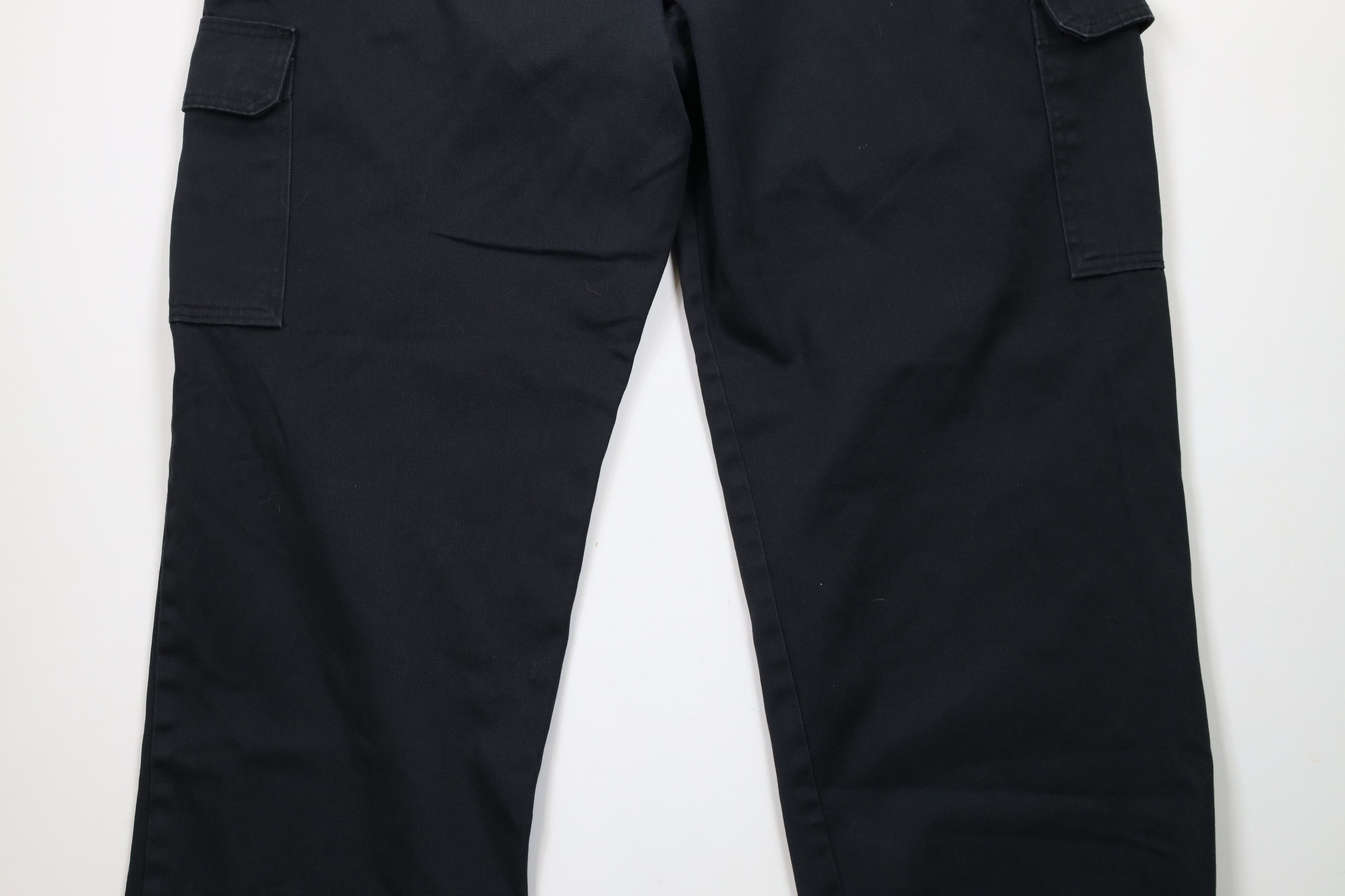 Dickies × Vintage Vintage Dickies Relaxed Straight Wide Leg Cargo Pants Black Size US 40 / EU 56 - 14 Thumbnail