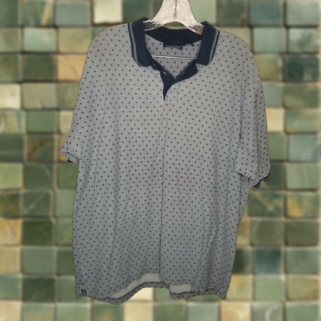 Vintage Trader Bay Golf Mens Polo Short Sleeve XL Blue Green Shirt Size US XL / EU 56 / 4 - 1 Thumbnail