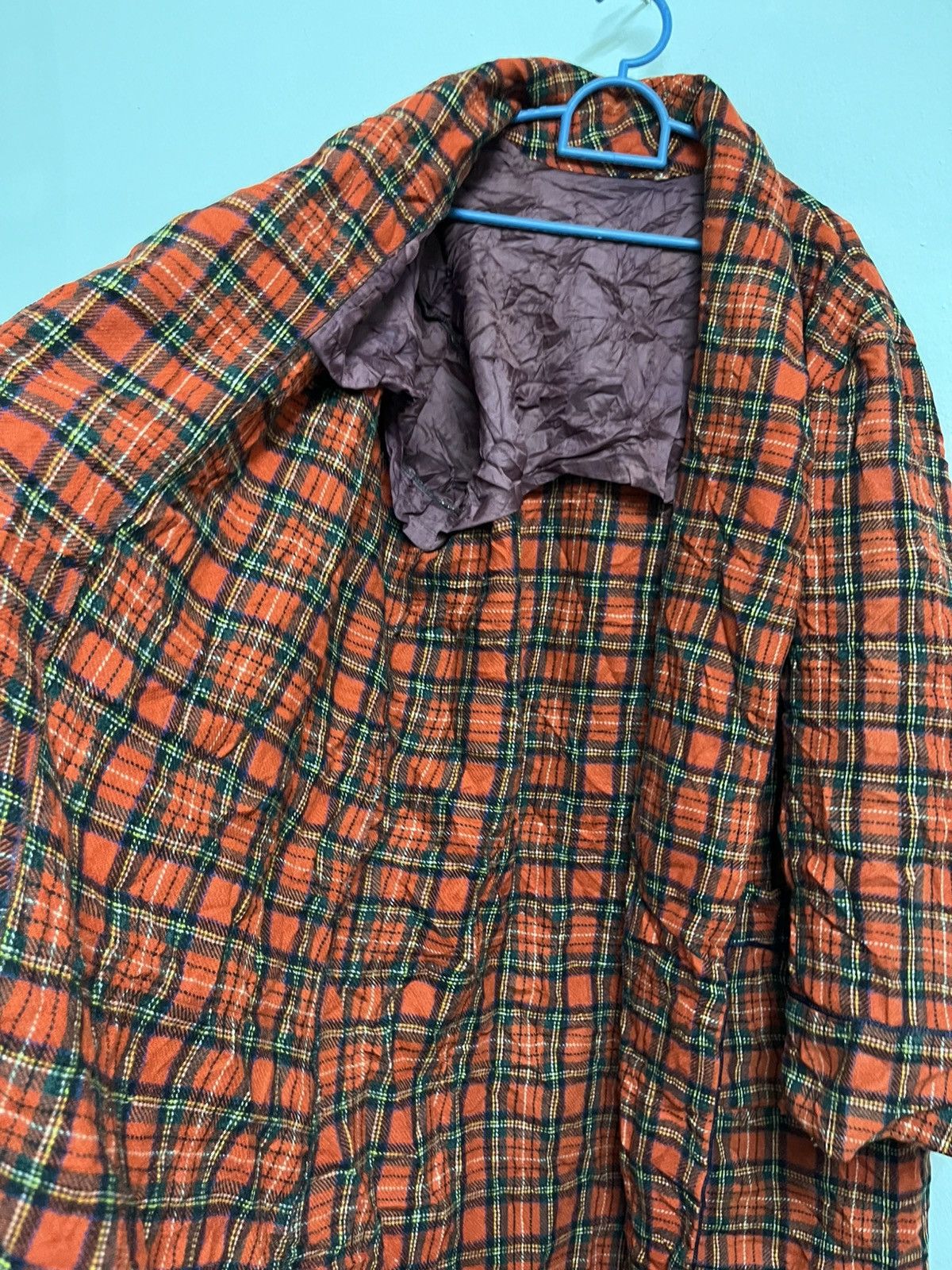Japanese Brand 💥Unbrand SHADOW PLAID Large Tartan Wool Pyjamas Size US L / EU 52-54 / 3 - 5 Thumbnail