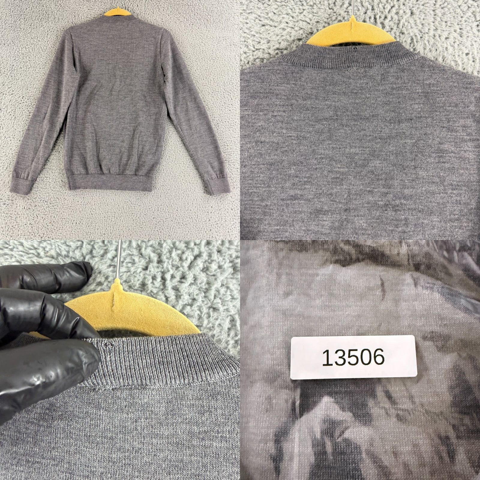 A Kind Of Guise A Kind of Guise Sweater Mens Small Gray Long Sleeve 100% Merino Wool Pullover Size US S / EU 44-46 / 1 - 9 Thumbnail