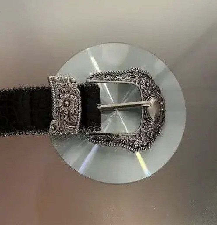 Japanese Brand Y2K Gothic Buckle Belt Size 30 - 4 Thumbnail