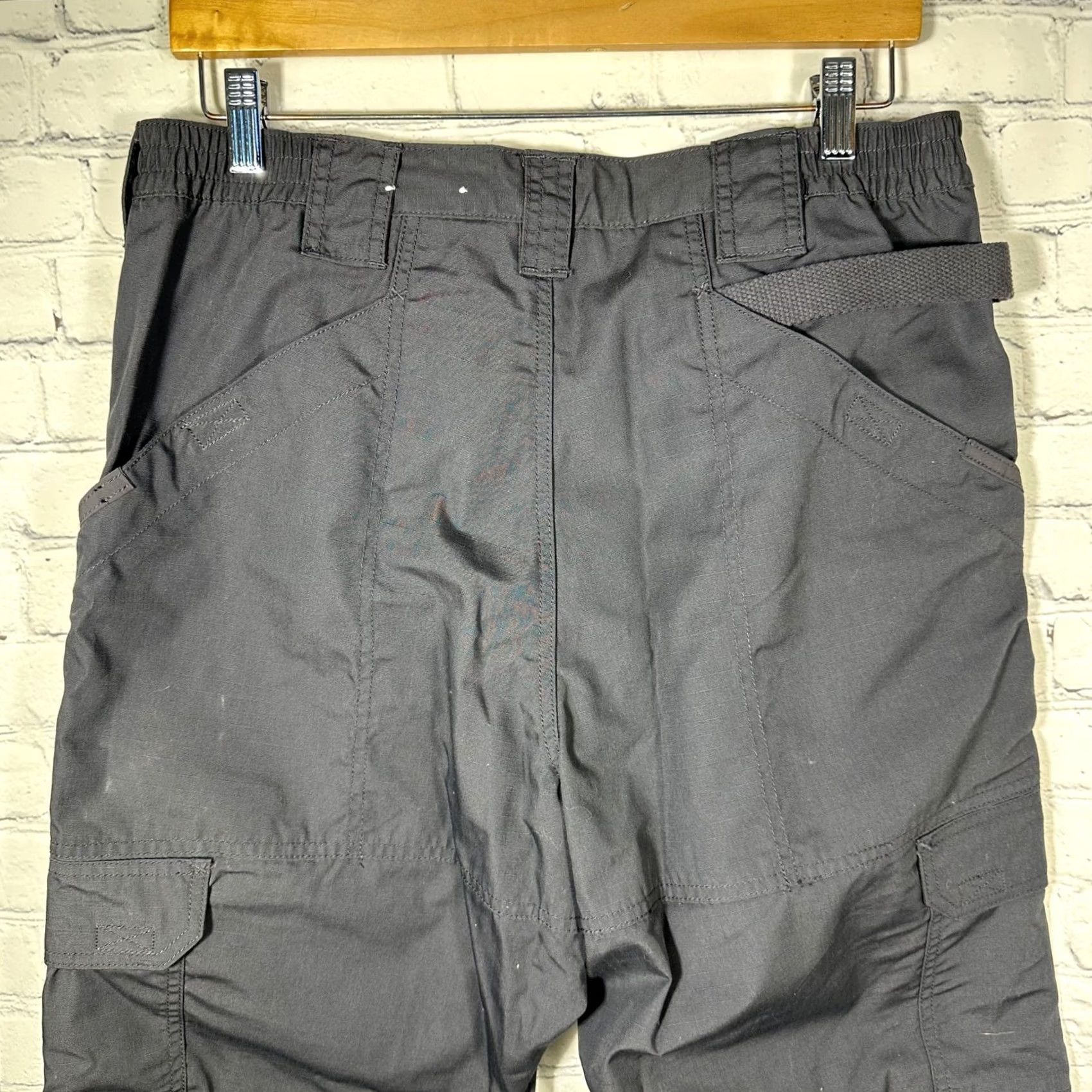 Vintage 5.11 Tactical Series Mens Cargo Pants Gray Ripstop 34x32 Utility Work Trousers Size US 34 / EU 50 - 6 Thumbnail