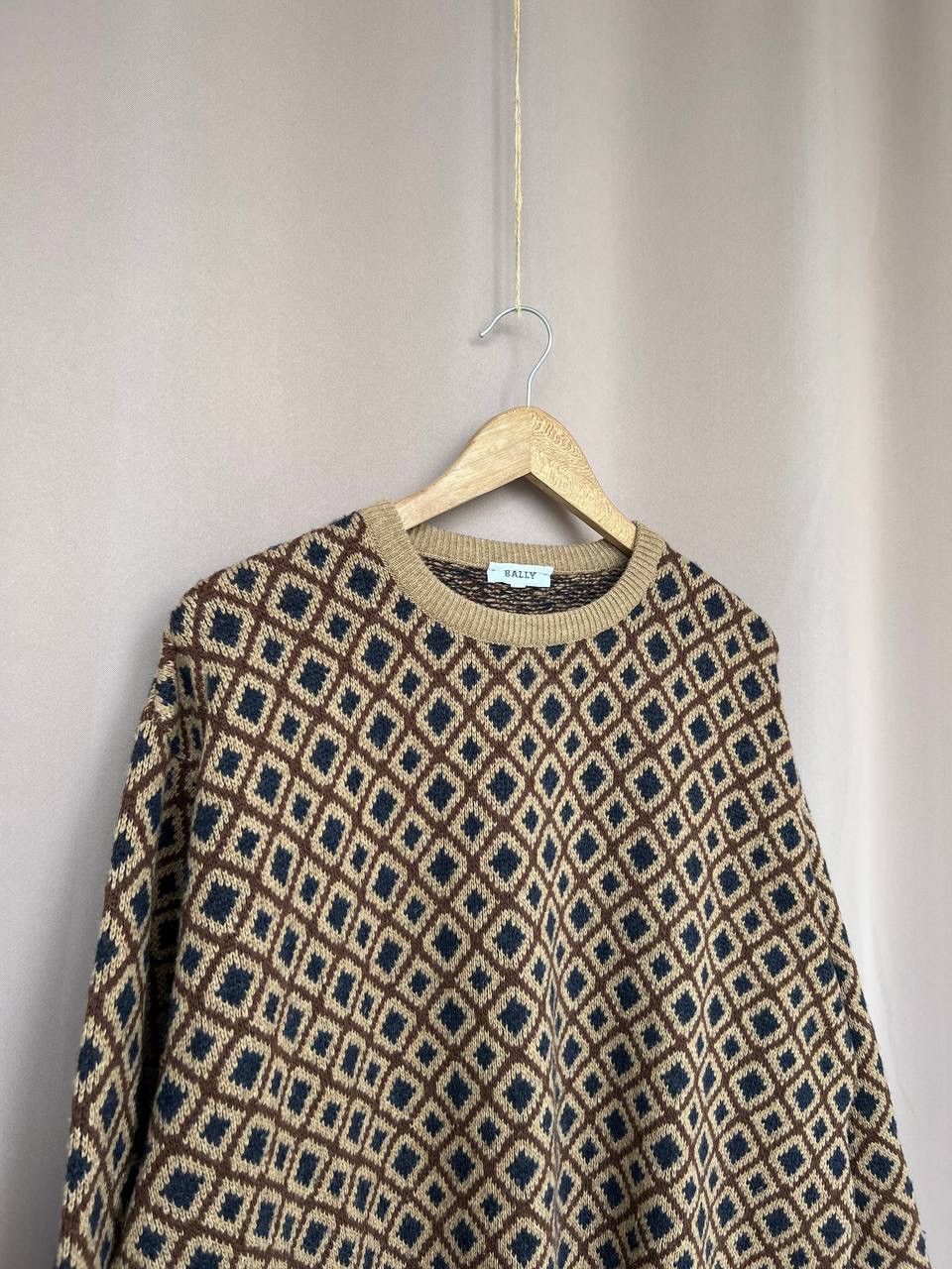 Bally Bally Patterned Wool Knit Sweater Mens Size 52 M/L Jumper Size US L / EU 52-54 / 3 - 3 Thumbnail
