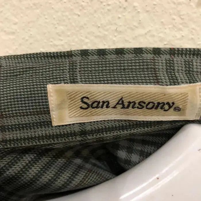 Flannel × Vintage Vintage San Ansony Plaid Tartan Flannel Shirt 👕 Size US M / EU 48-50 / 2 - 3 Thumbnail