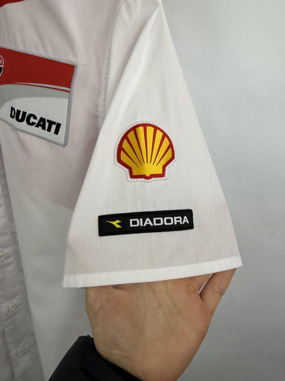 Ducati 🇺🇸 Vintage Diadora Ducati Acrapovic Racing F1 Michelin Shirt Size US XL / EU 56 / 4 - 4 Thumbnail