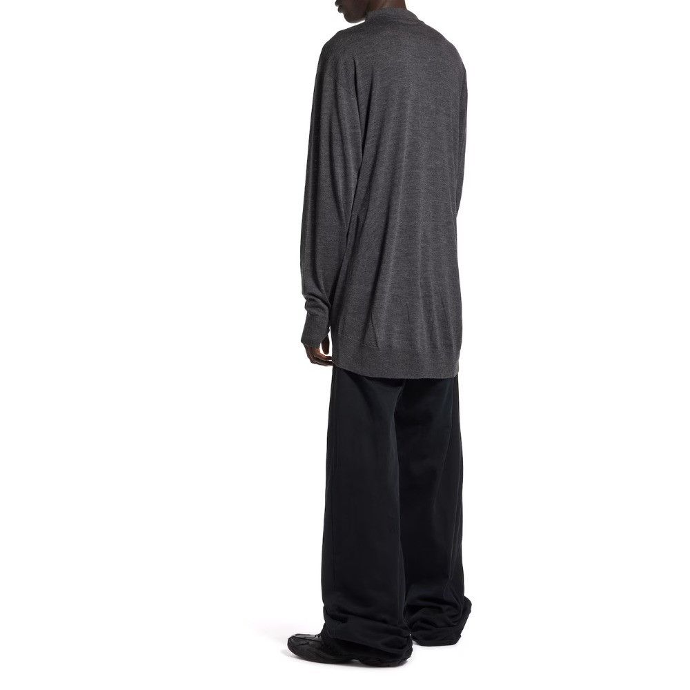 Balenciaga o1srvl11e0426 Polo Knit Shirt in Black Size US XL / EU 56 / 4 - 4 Thumbnail