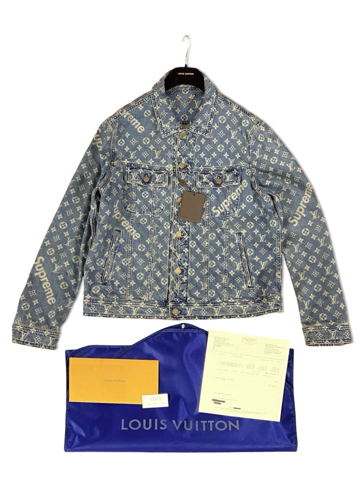 Louis Vuitton × Supreme LV x SUPREME DENIM JACKET | Grailed