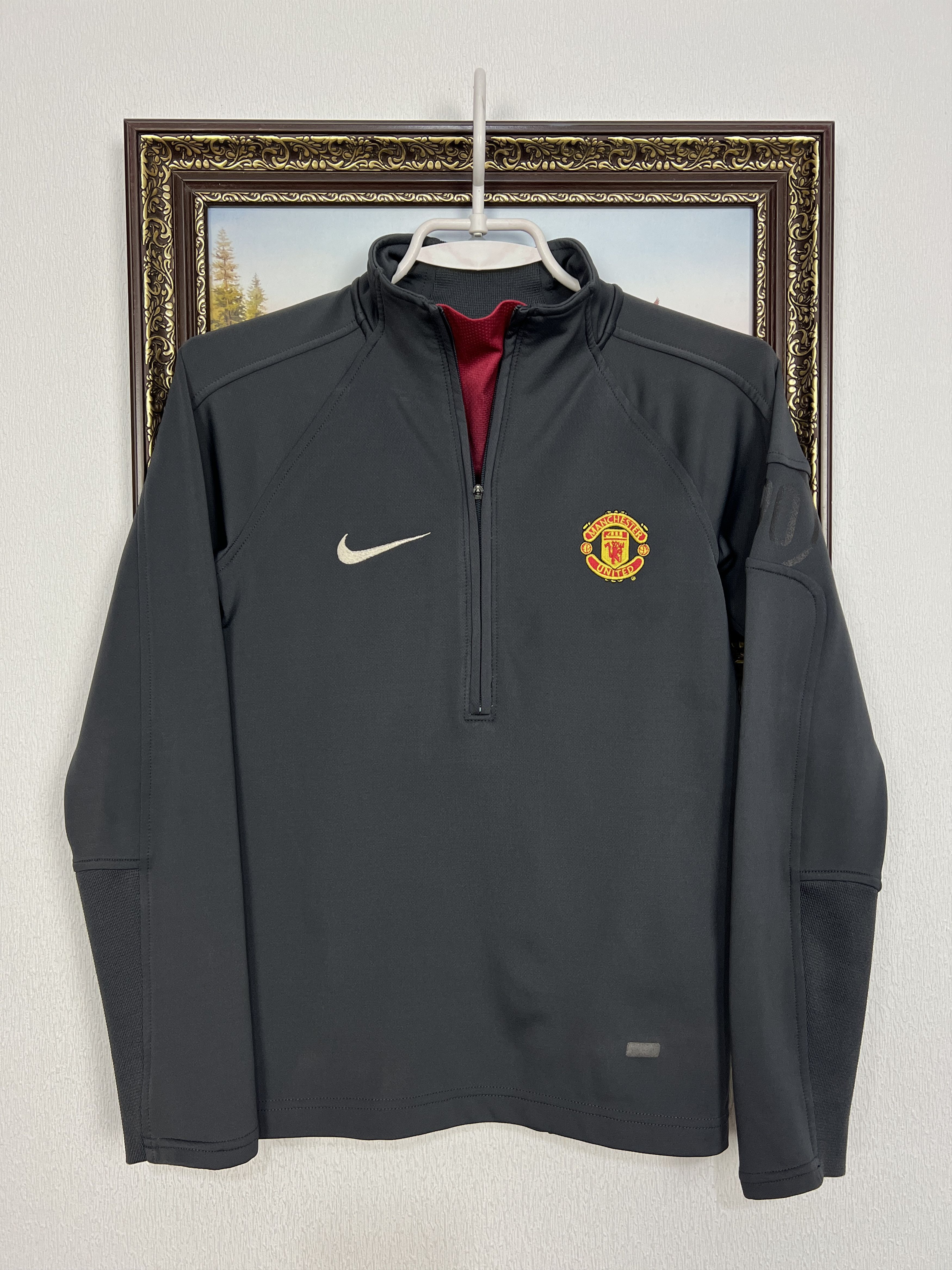 Nike Manchester United Football Sweatshirt Track Top Size Boys M Size US XS / EU 42 / 0 - 1 Thumbnail
