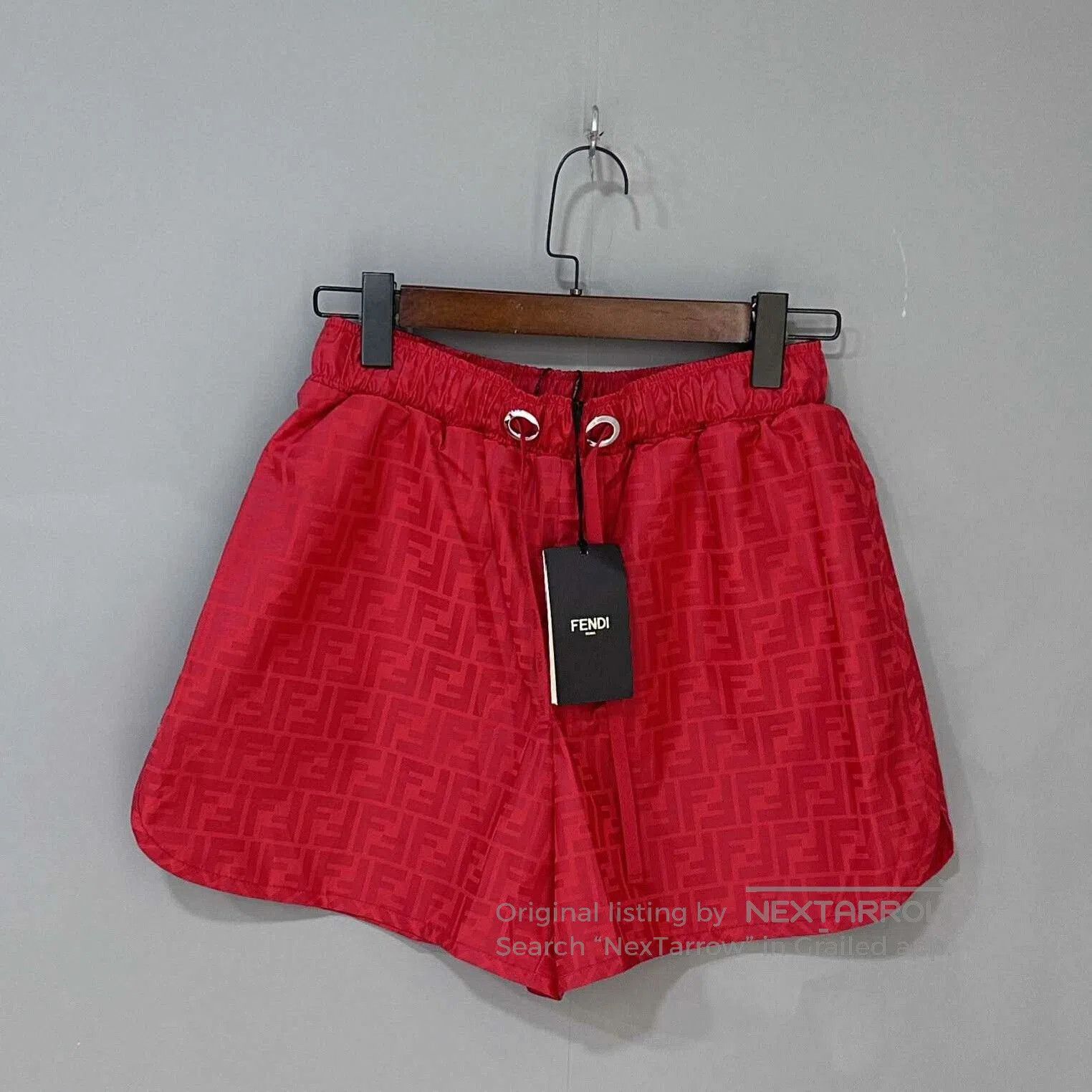 Fendi FENDI All-over Logo Print Shorts. Size US 28 / EU 44 - 2 Thumbnail