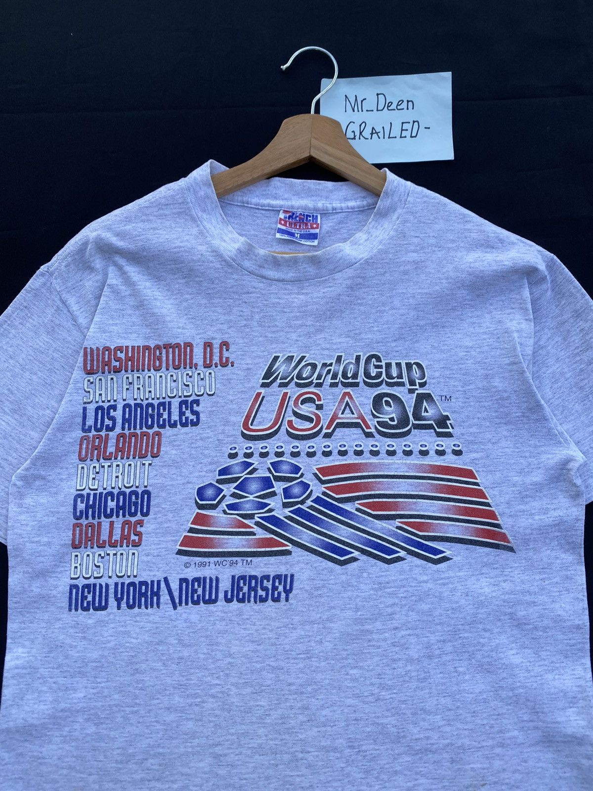 Vintage Rare Vintage World Cup USA 94 Tshirt Size US L / EU 52-54 / 3 - 1 Thumbnail