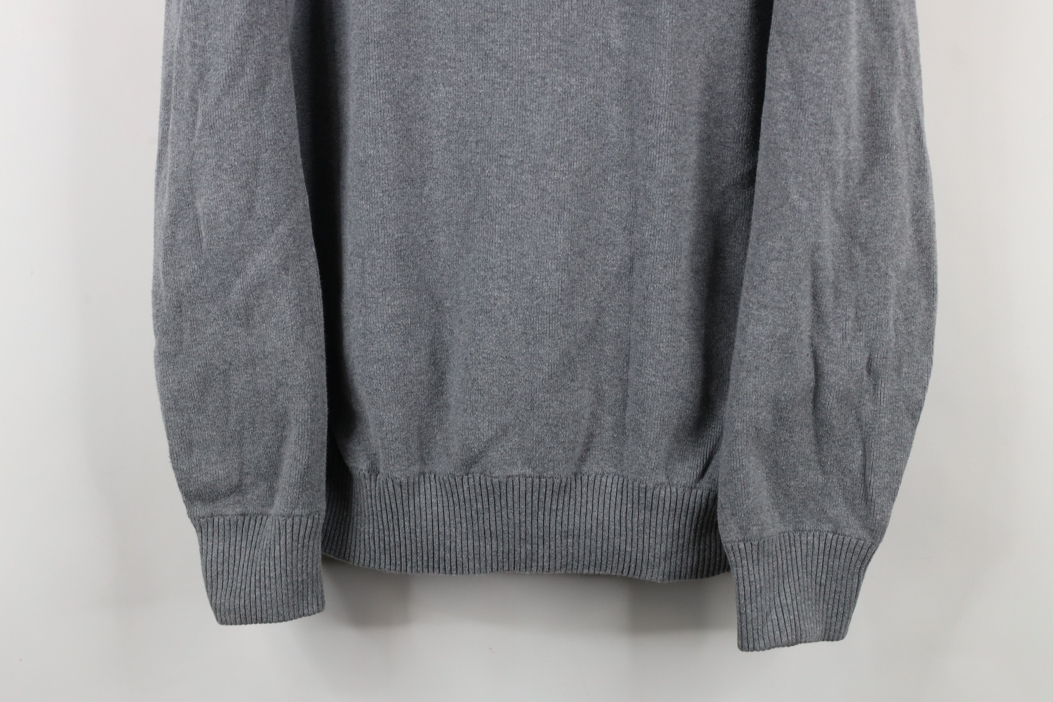 Levi's × Vintage Vintage Y2K Levis Cotton Ribbed Knit Crewneck Sweater Gray Size US L / EU 52-54 / 3 - 3 Thumbnail