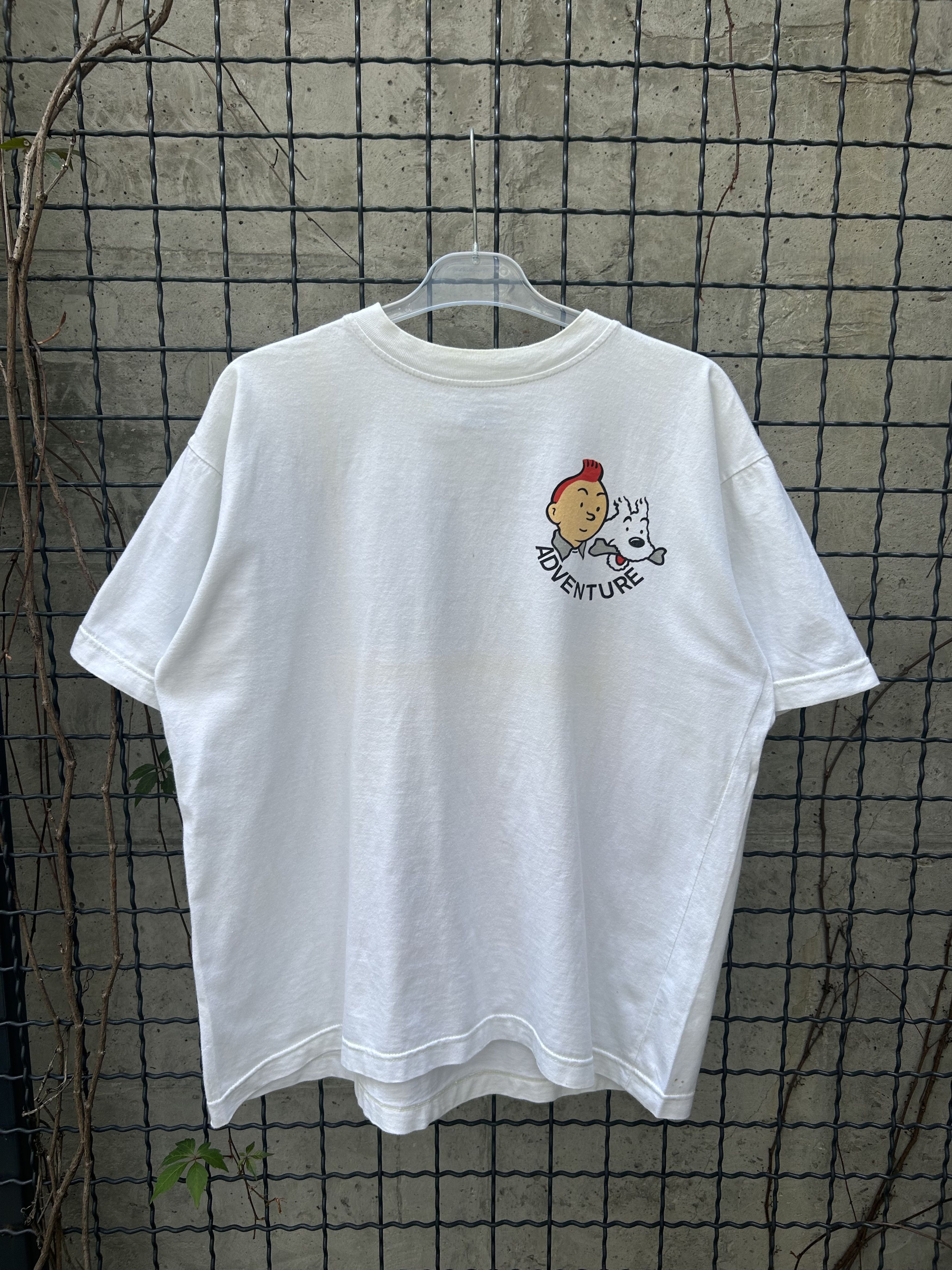 Cartoon Network Vintage 90s The Adventure of TinTin Pharaoh Comics T-shirt Size US XL / EU 56 / 4 - 2 Thumbnail